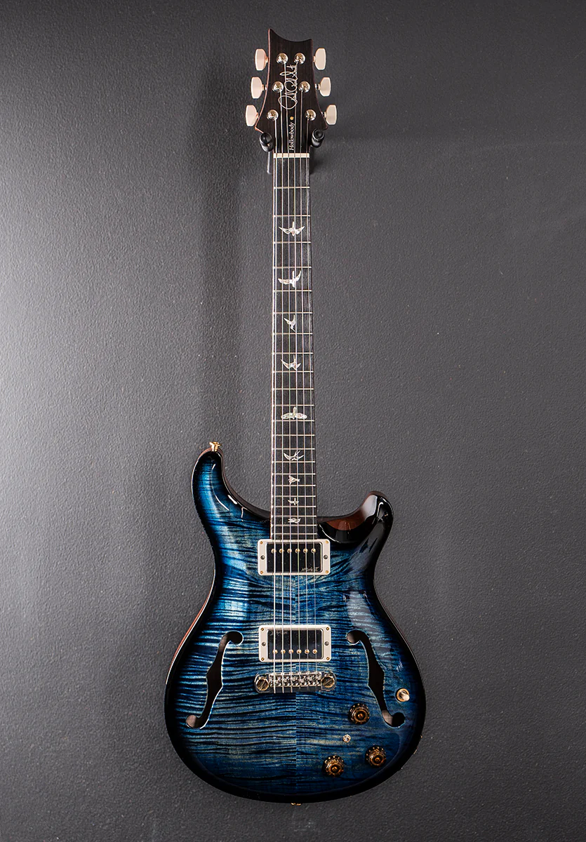 Hollowbody II Piezo 10 Top - River Blue Smokeburst - Image 3