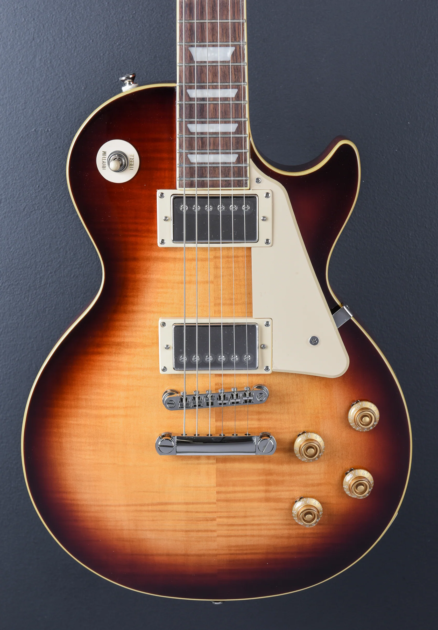 "Inspired by Gibson Collection" Les Paul Standard 50's Figured Top - Bourbon Burst - Image 2