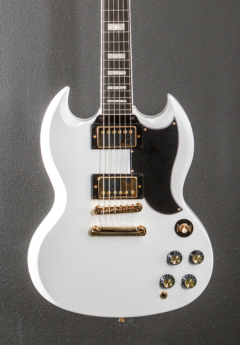 "Inspired by Gibson Collection" SG Custom - Alpine White - Image 2