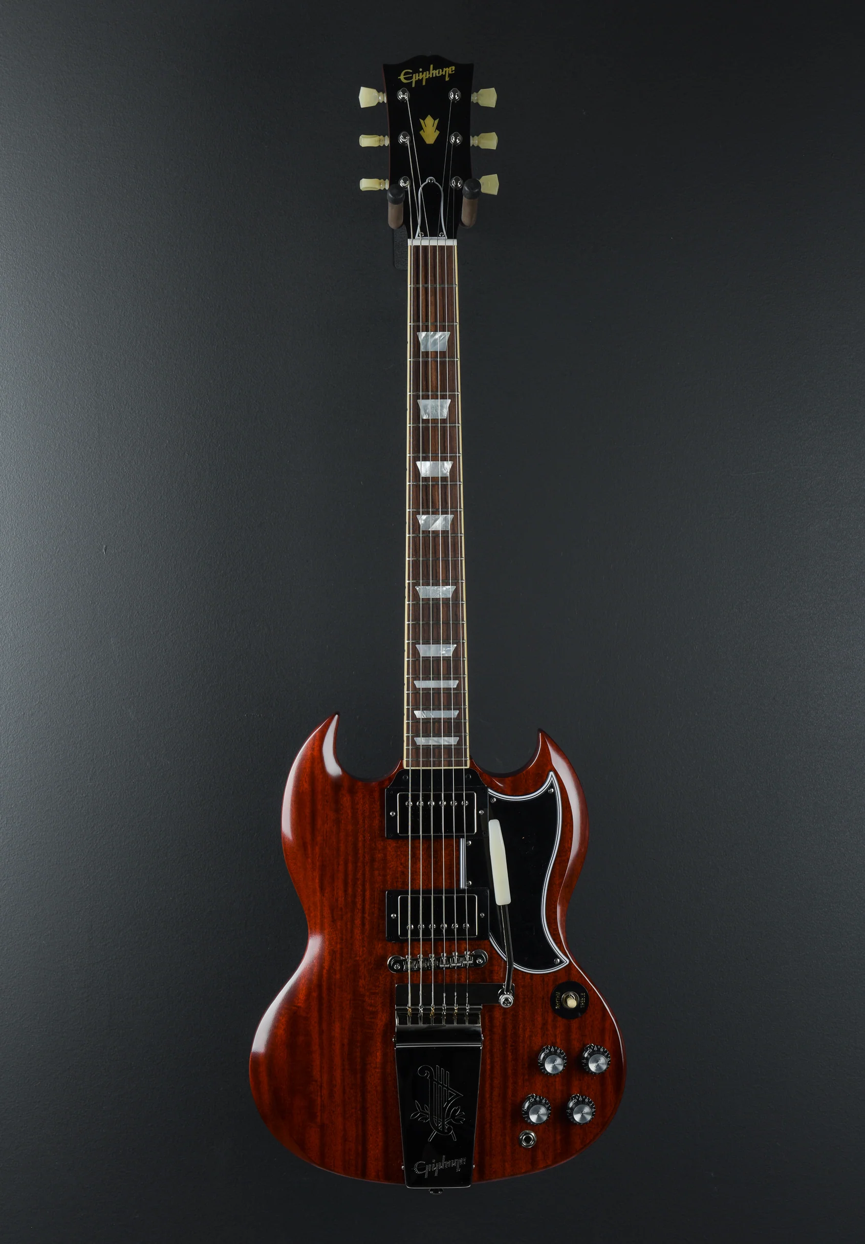"Inspired by Gibson Custom" 1964 SG Standard Reissue w/Maestro Vibrola - Cherry Red - Image 3