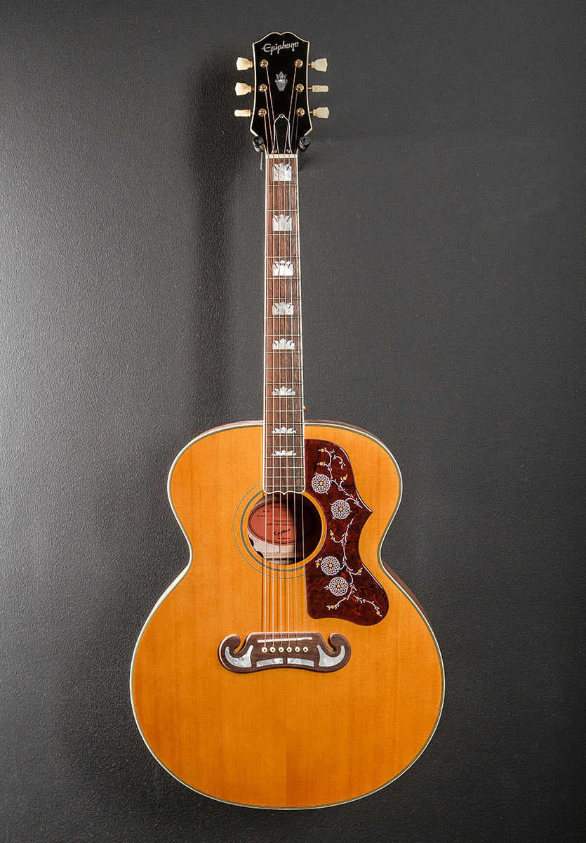 "Inspired by Gibson" J-200 - Aged Gloss Antique Natural - Image 3