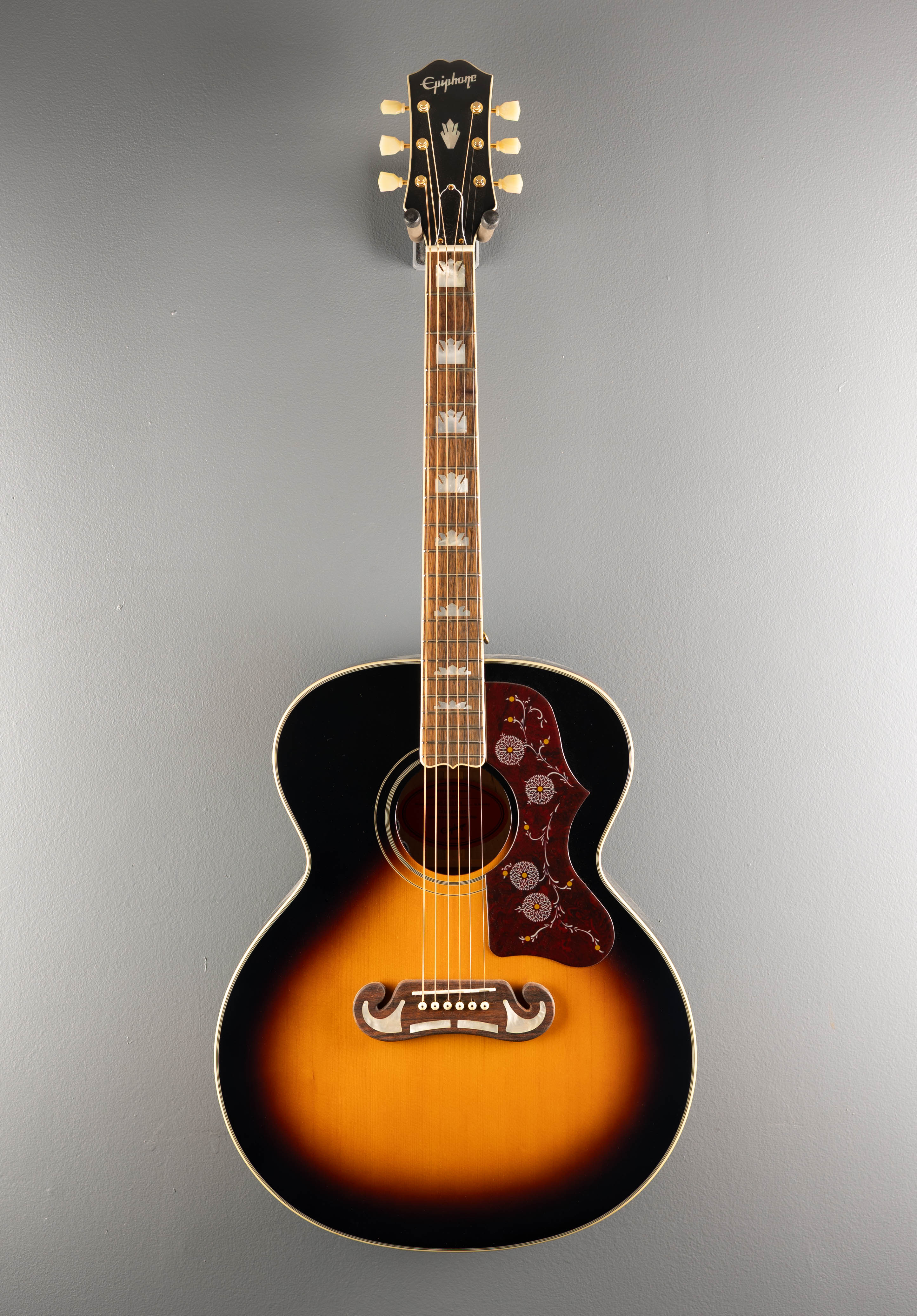 "Inspired by Gibson" J-200 - Aged Gloss Vintage Sunburst - Image 3