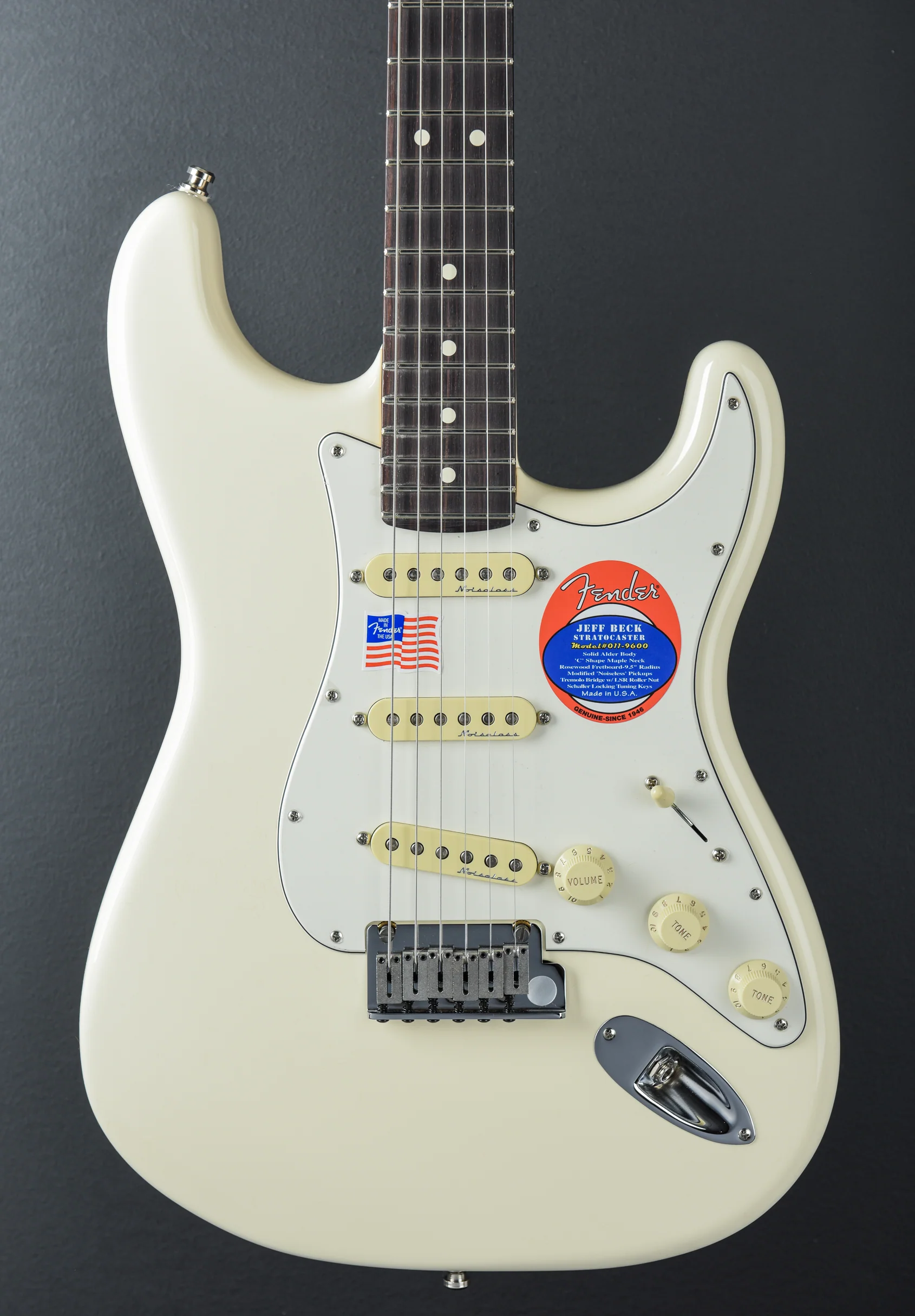 Jeff Beck Stratocaster - Olympic White - Image 2
