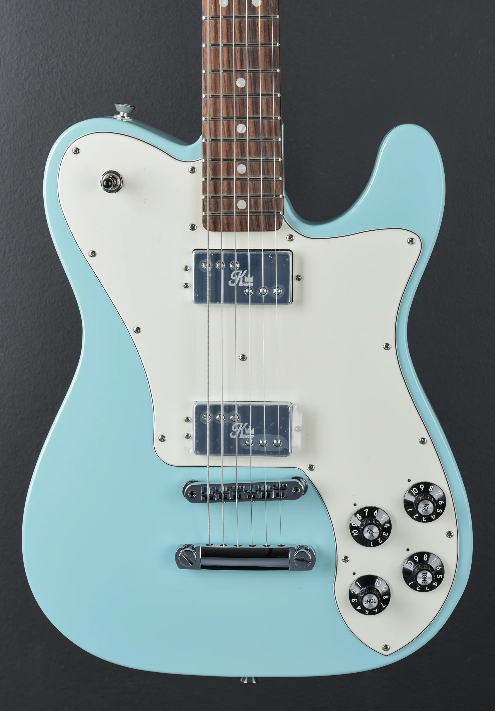 Kingfish Delta Day Telecaster Deluxe - Daphne Blue - Image 2