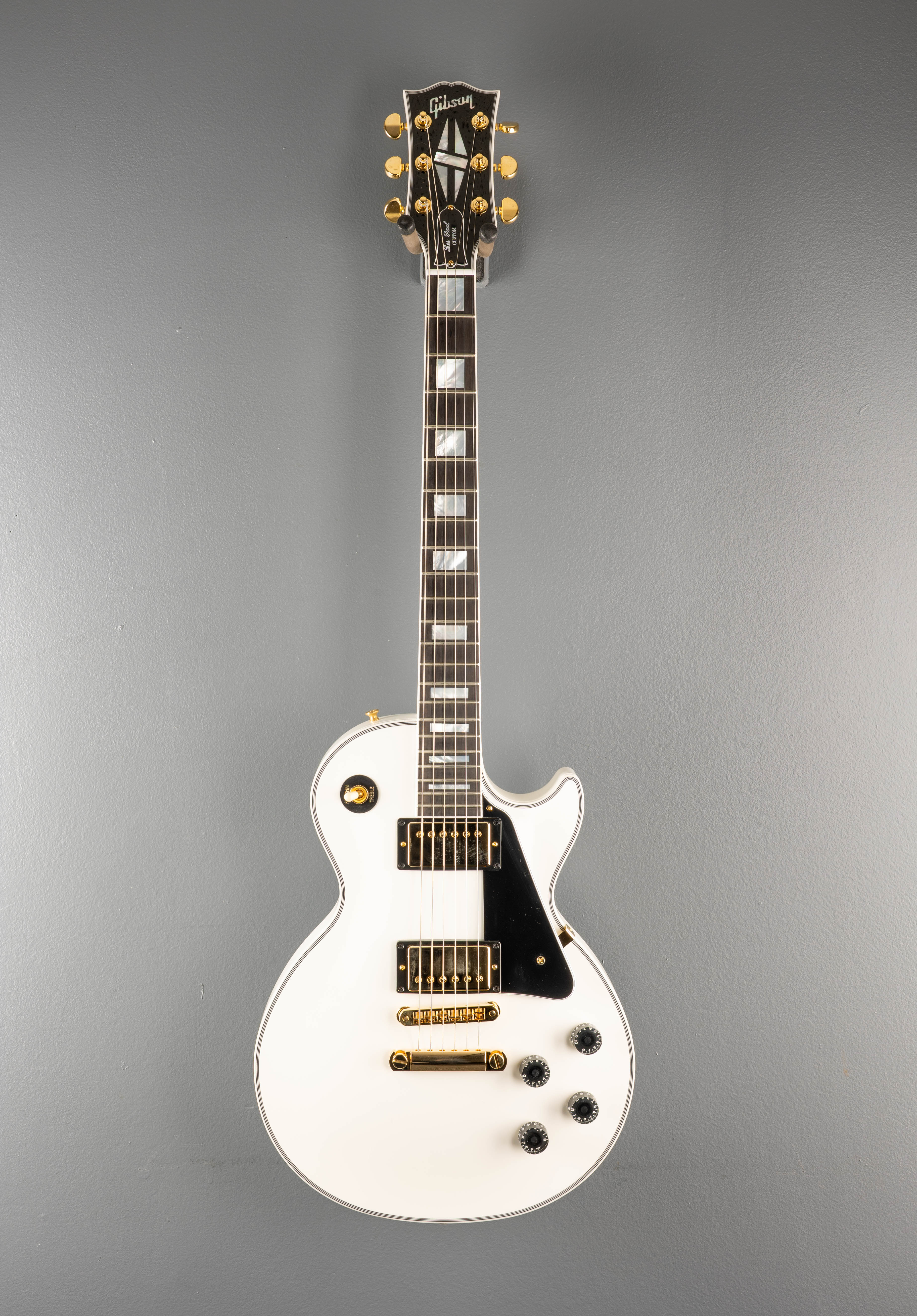 Les Paul Custom w/Ebony Fingerboard Gloss - Alpine White - Image 3