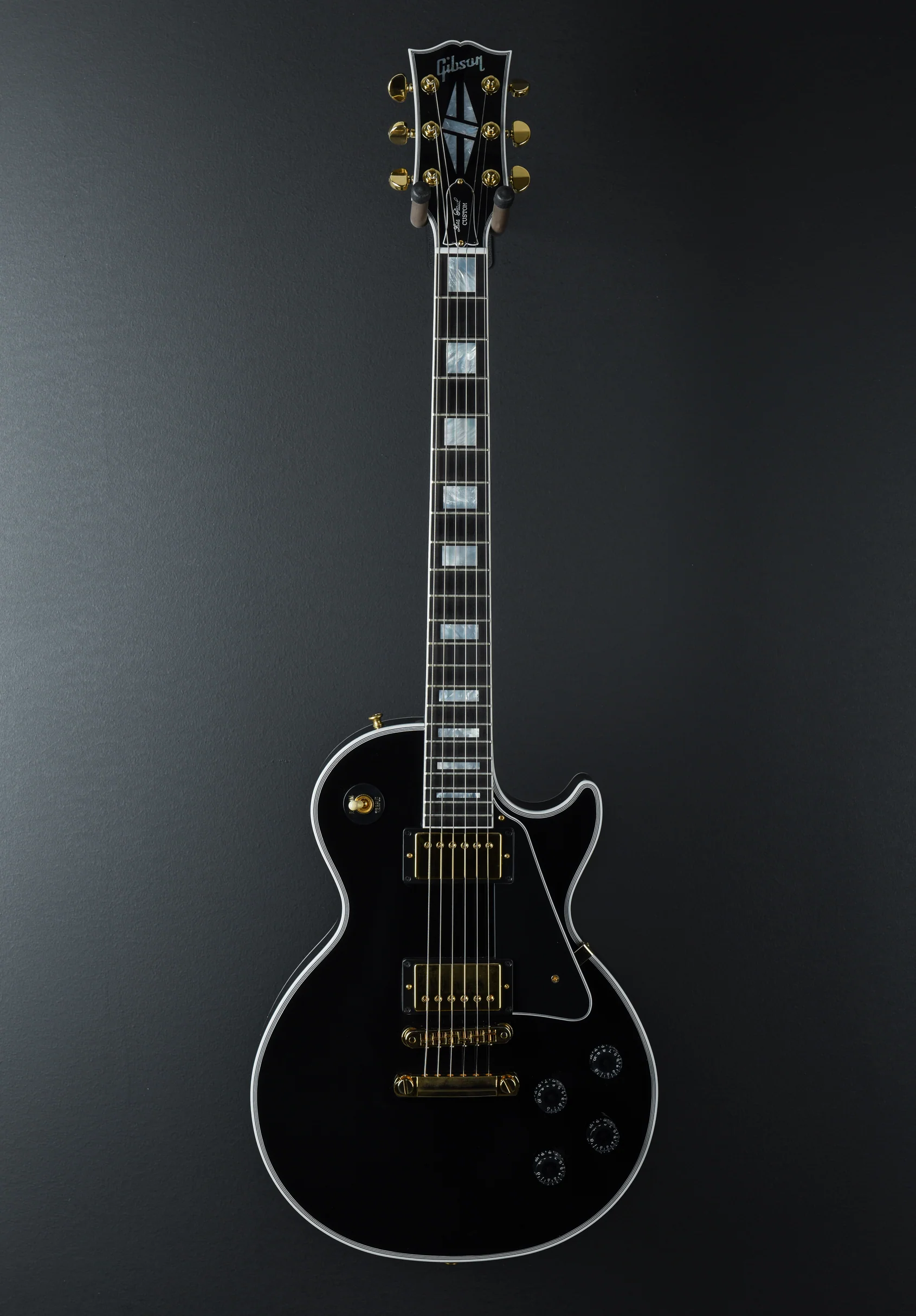 Les Paul Custom w/Ebony Fingerboard Gloss - Ebony - Image 3