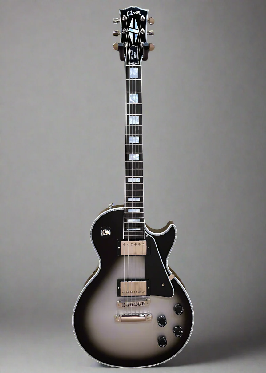 Les Paul Custom w/Ebony Fingerboard Gloss - Silverburst - Image 3