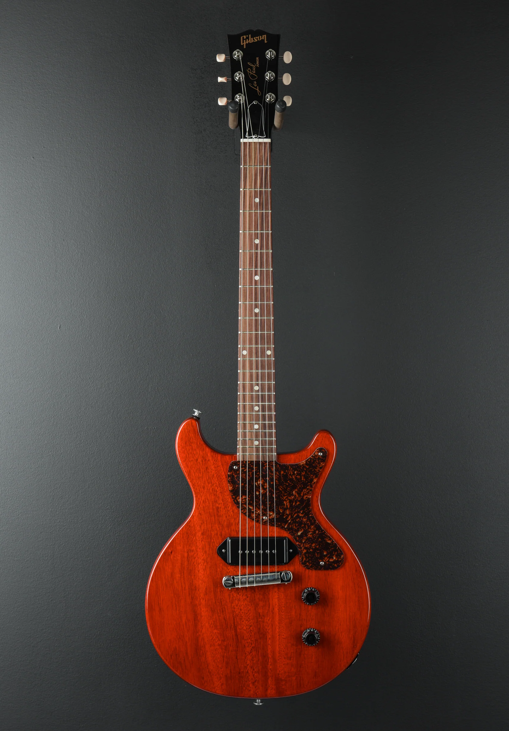 Les Paul Junior Double Cutaway - Vintage Cherry w/Tortoise Pickguard - Image 3