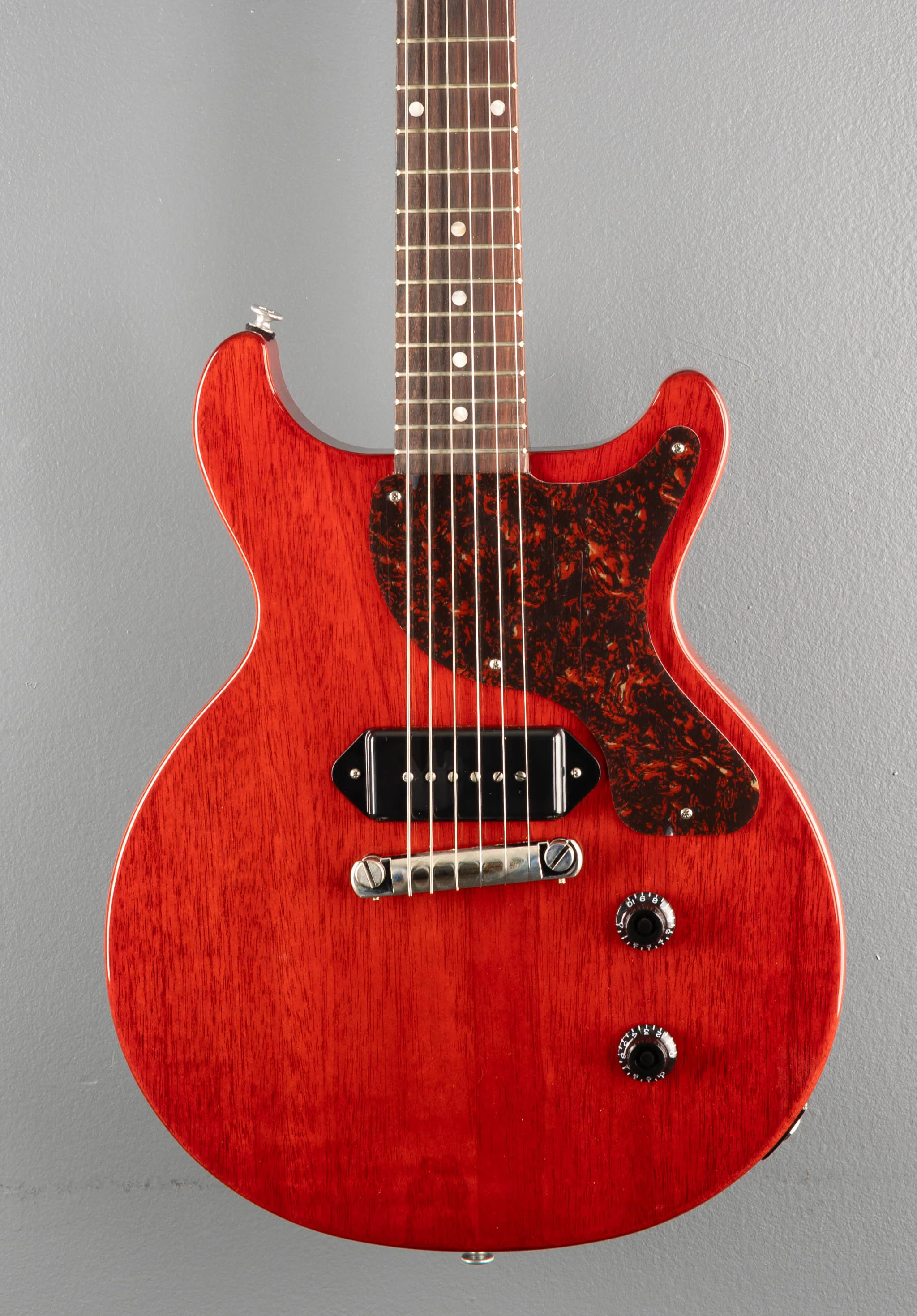 Les Paul Junior Double Cutaway - Vintage Cherry w/Tortoise Pickguard - Image 2