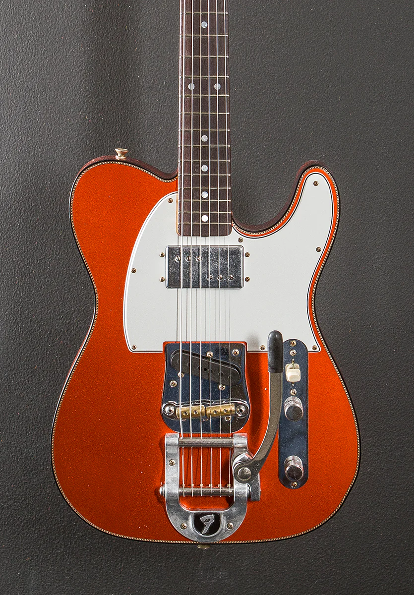 Limited Edition CUNIFE Journeyman Relic Tele Custom w/Bigsby - Candy Tangerine - Image 2