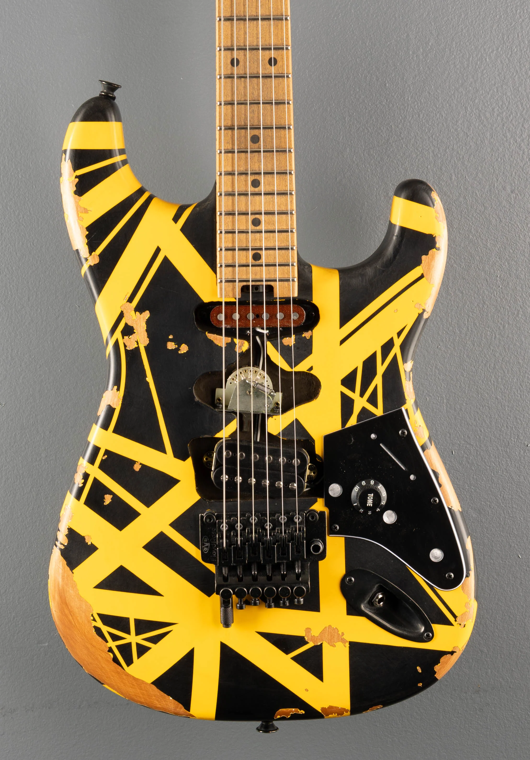Limited Edition Striped Series Frankenstein Frankie - Black w/ Yellow Stripes Aged - Image 2