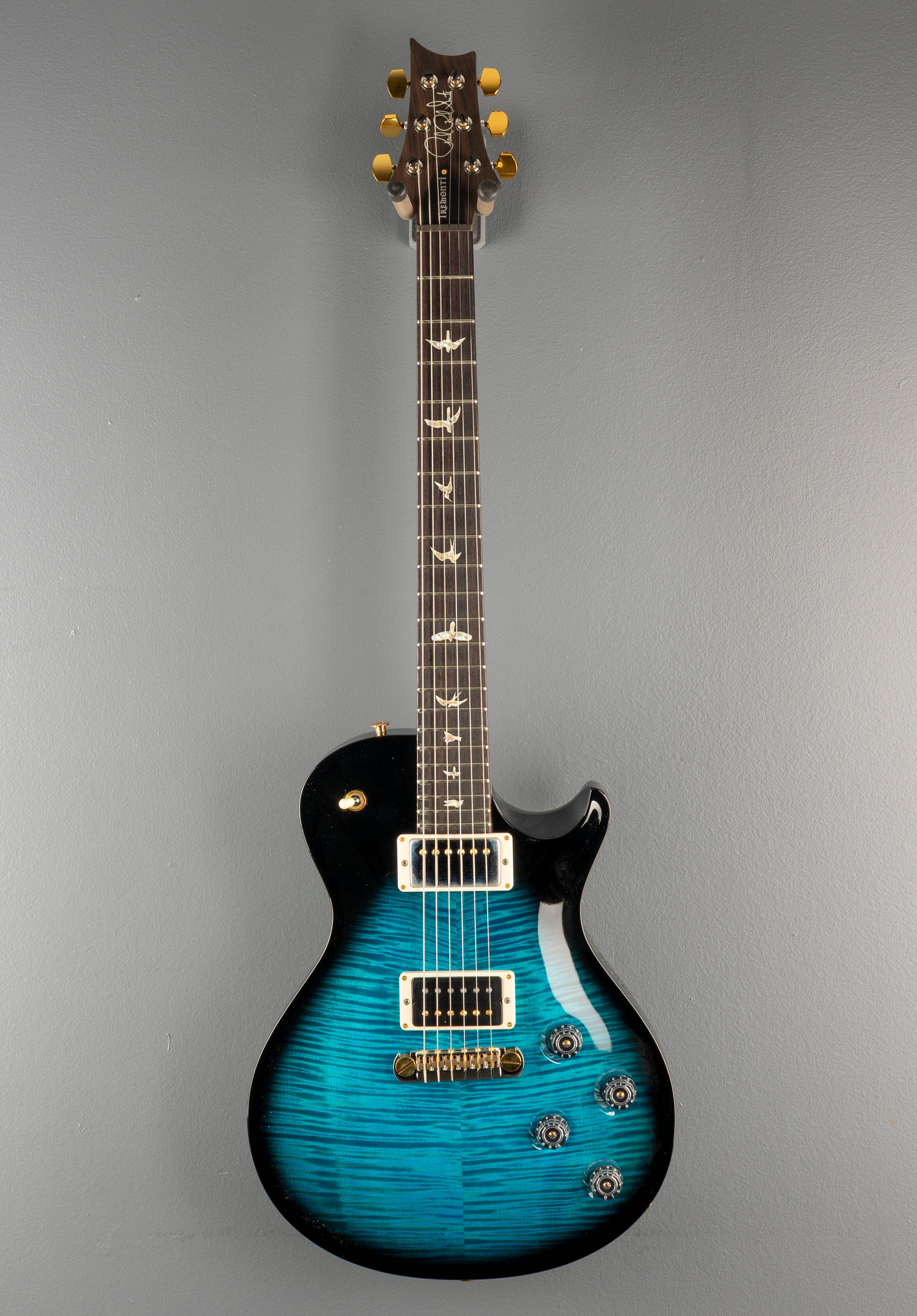 Mark Tremonti Signature 10 Top w/Stoptail - Aqua Smokewrap Burst - Image 3