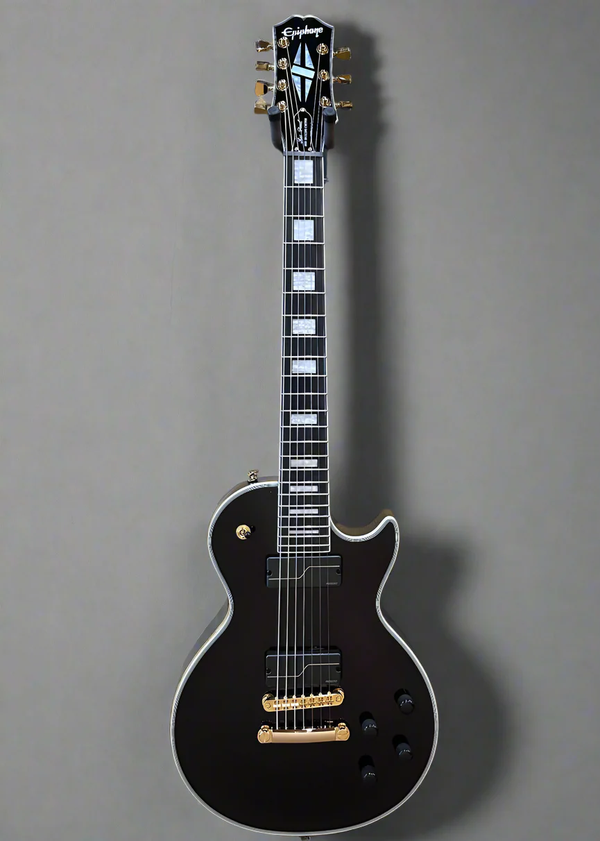 Matt Heafy Les Paul Custom Origins 7 String - Ebony - Image 3