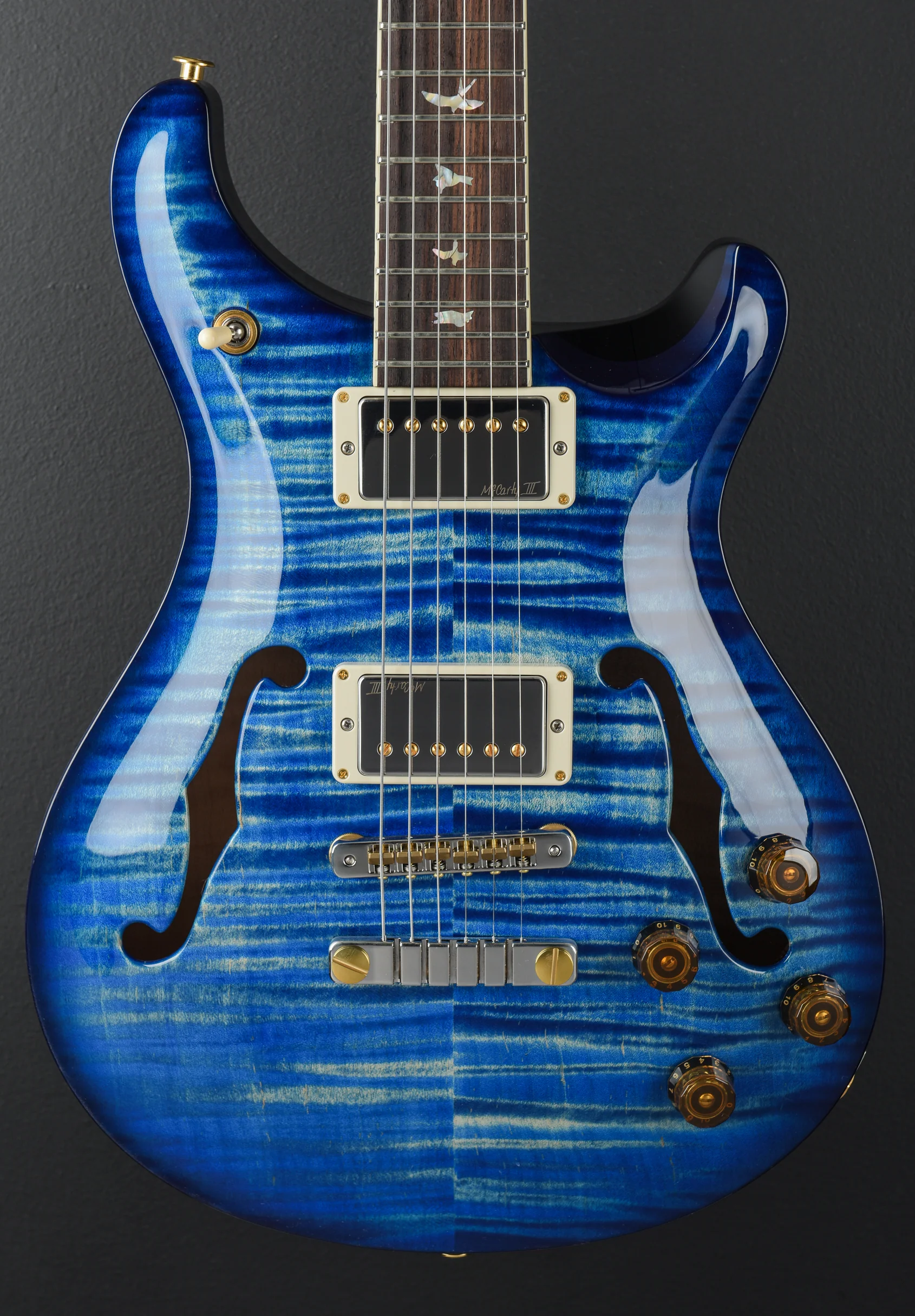 McCarty 594 Hollowbody II 10 Top - Cobalt Blue Wraparound Burst - Image 2