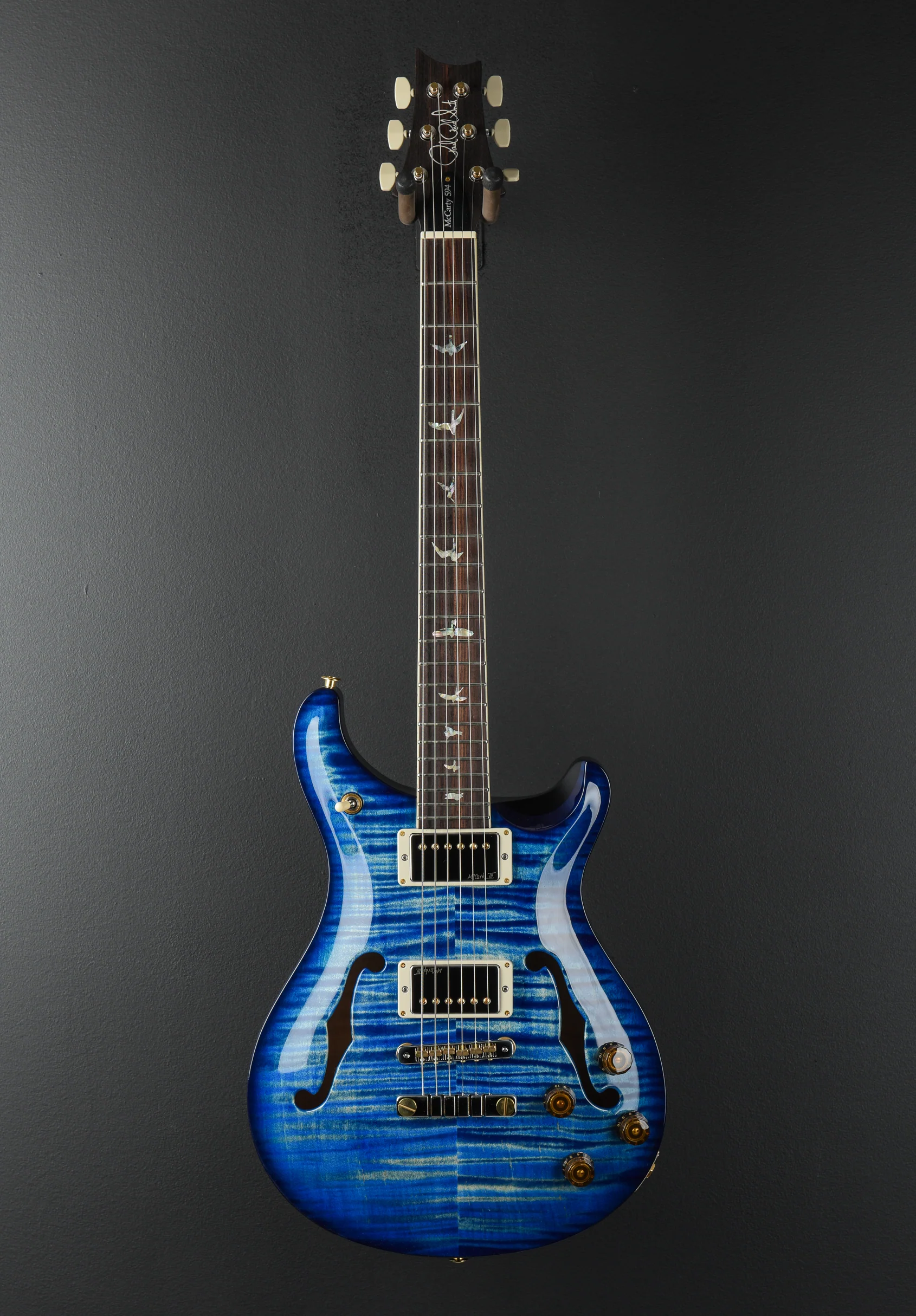 McCarty 594 Hollowbody II 10 Top - Cobalt Blue Wraparound Burst - Image 3