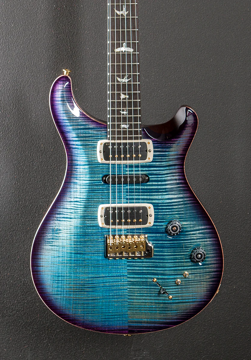 Modern Eagle V Wood Library Limited - Aquableux Purple Burst w/Brazilian - Image 2