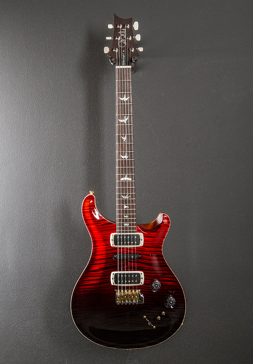 Modern Eagle V Wood Library Limited - Fire Red to Gray Black Fade w/Brazilian - Image 3