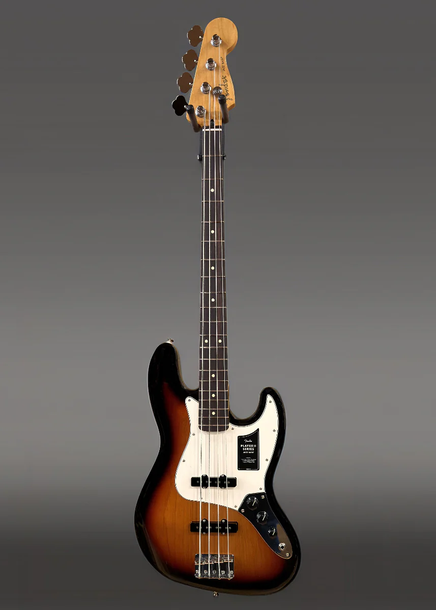 Player II Jazz Bass - 3 Color Sunburst w/Rosewood - Image 3