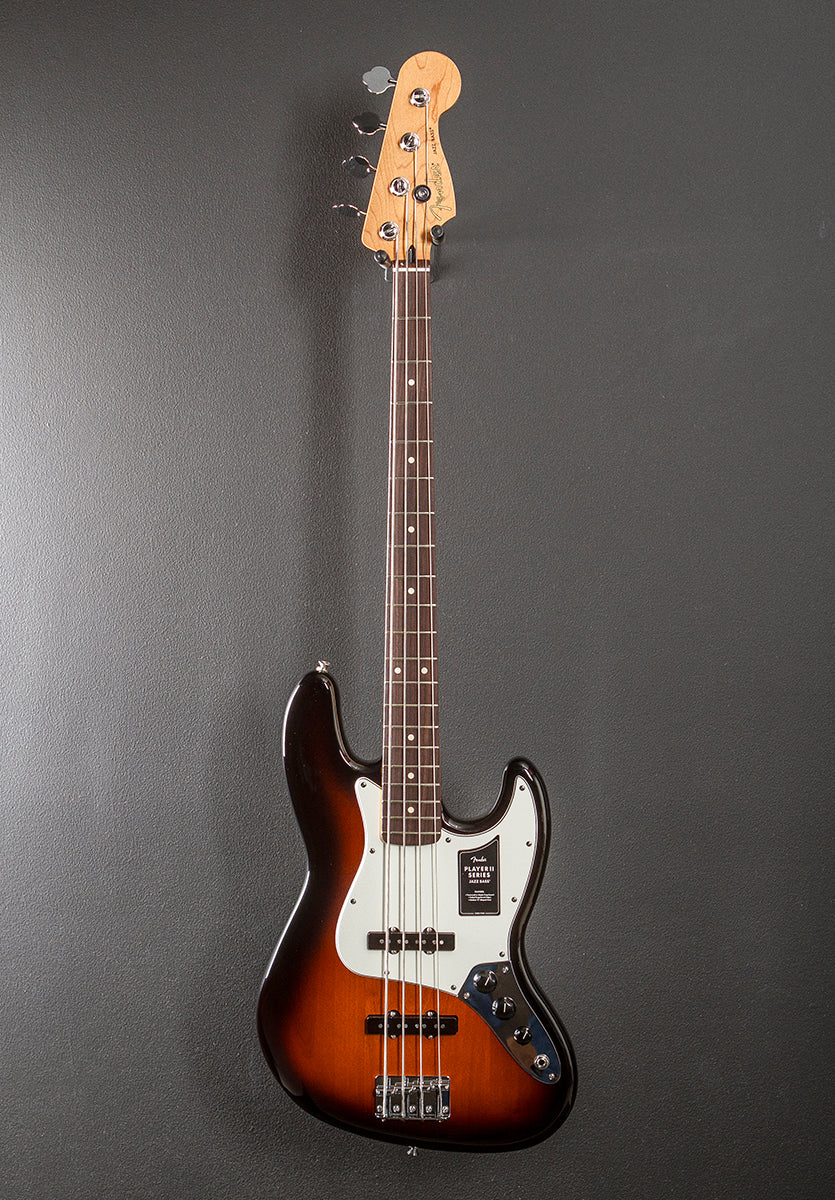 Player II Jazz Bass - 3 Color Sunburst w/Rosewood - Image 3