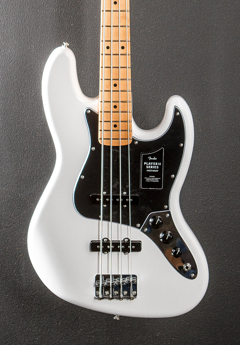 Player II Jazz Bass - Polar White w/Maple - Image 2