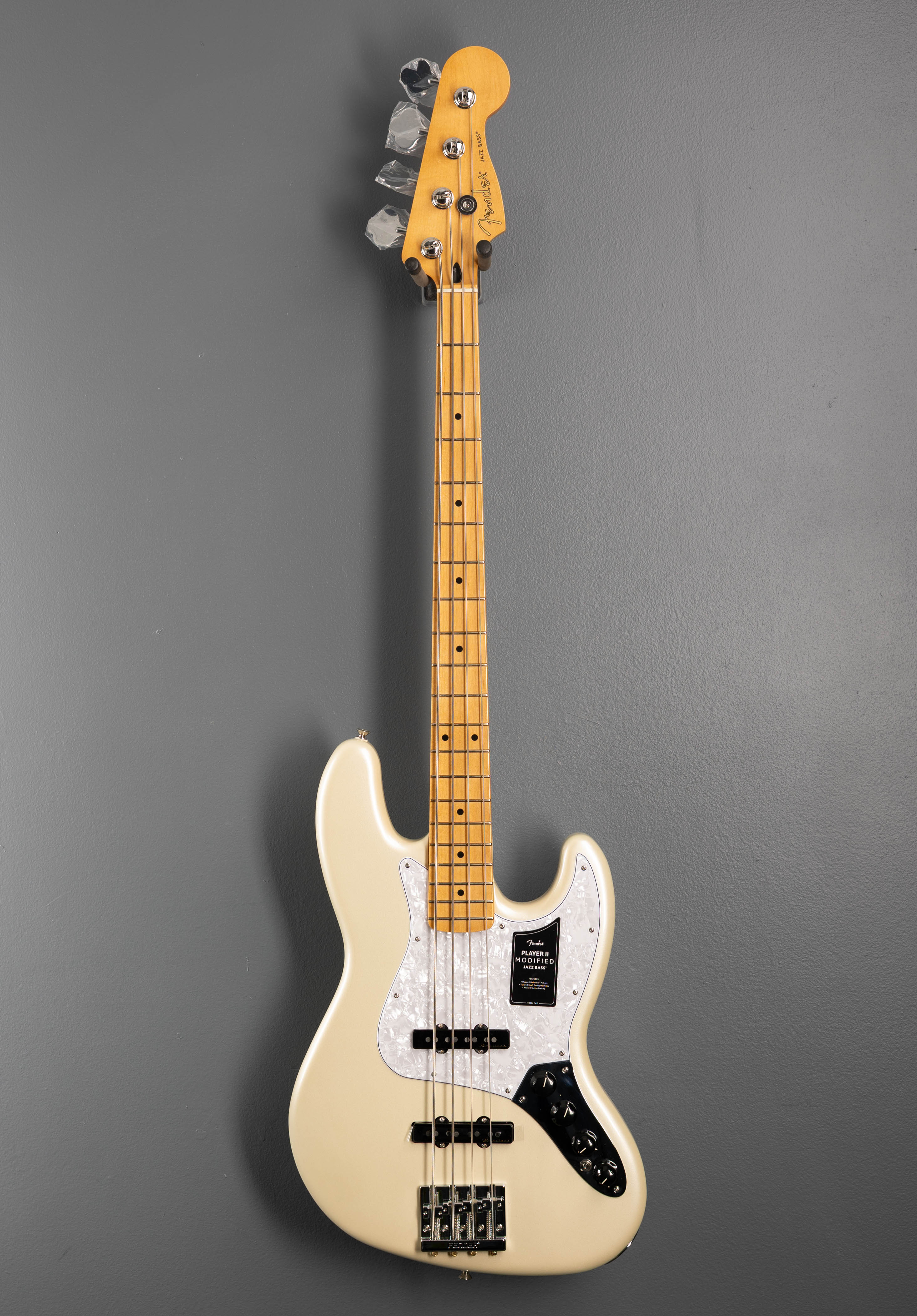 Player II Modified Active Jazz Bass - Olympic Pearl - Image 3