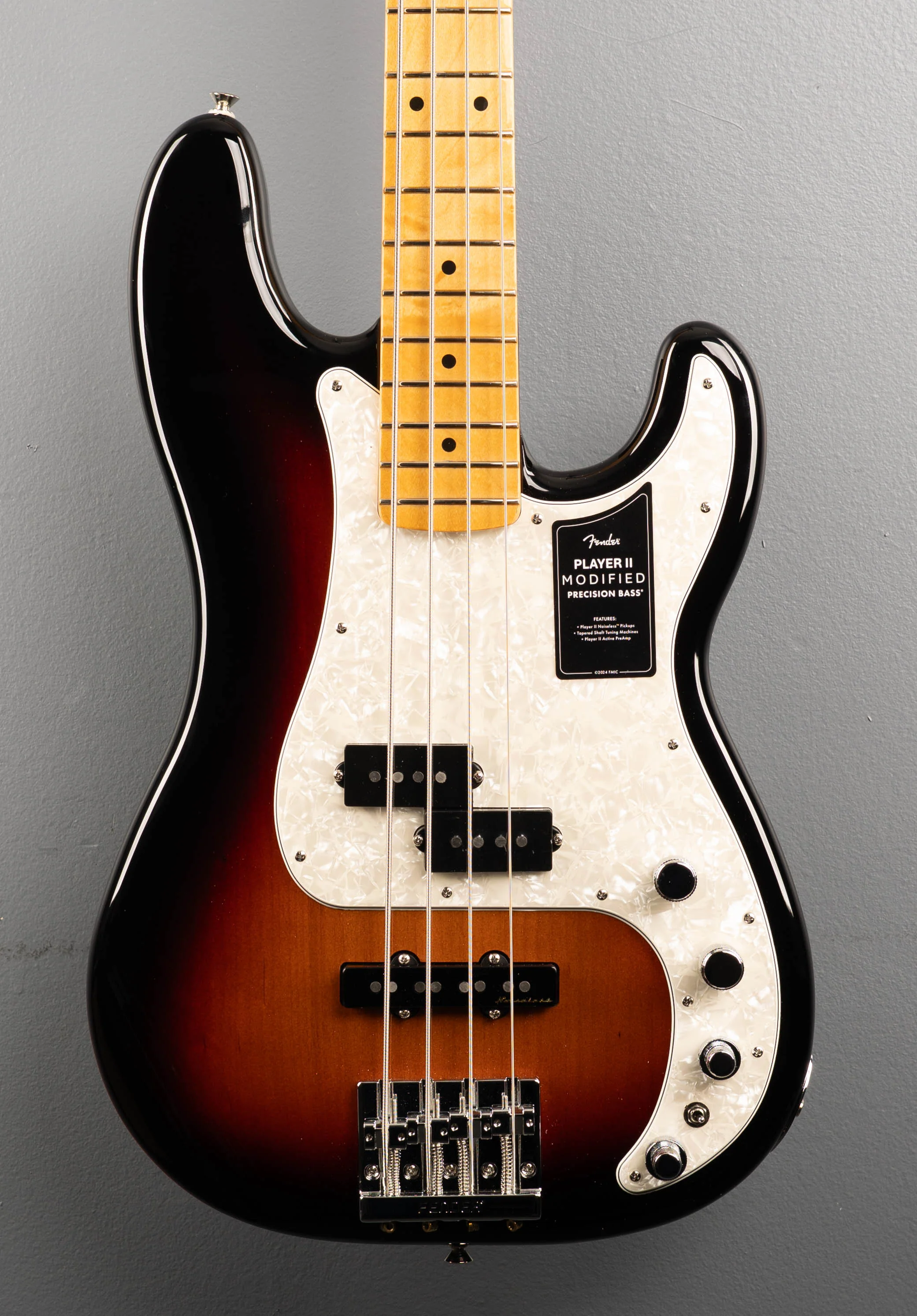 Player II Modified Active Precision Bass - 3 Tone Sunburst - Image 2