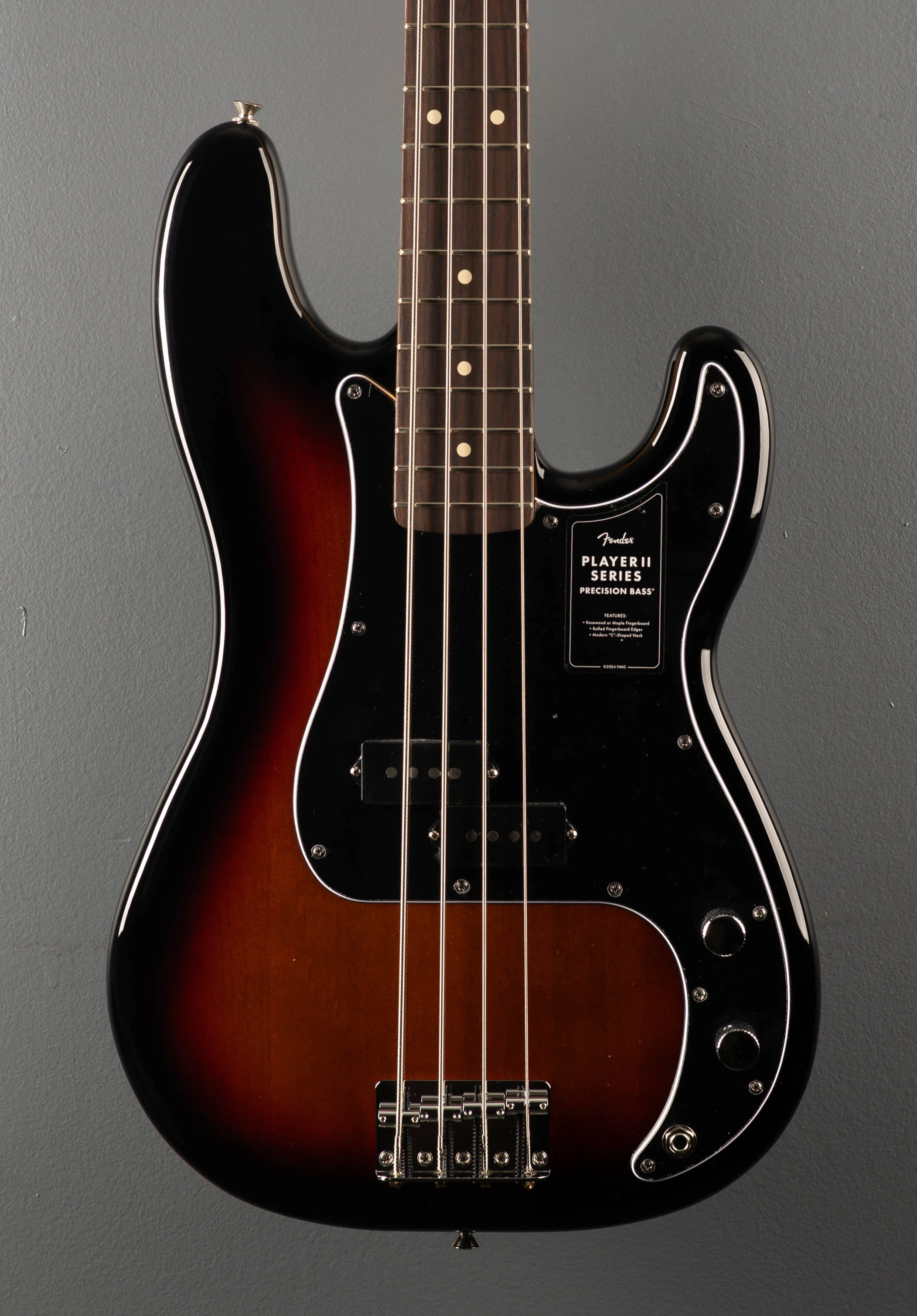 Player II Precision Bass - 3 Color Sunburst w/Rosewood - Image 2