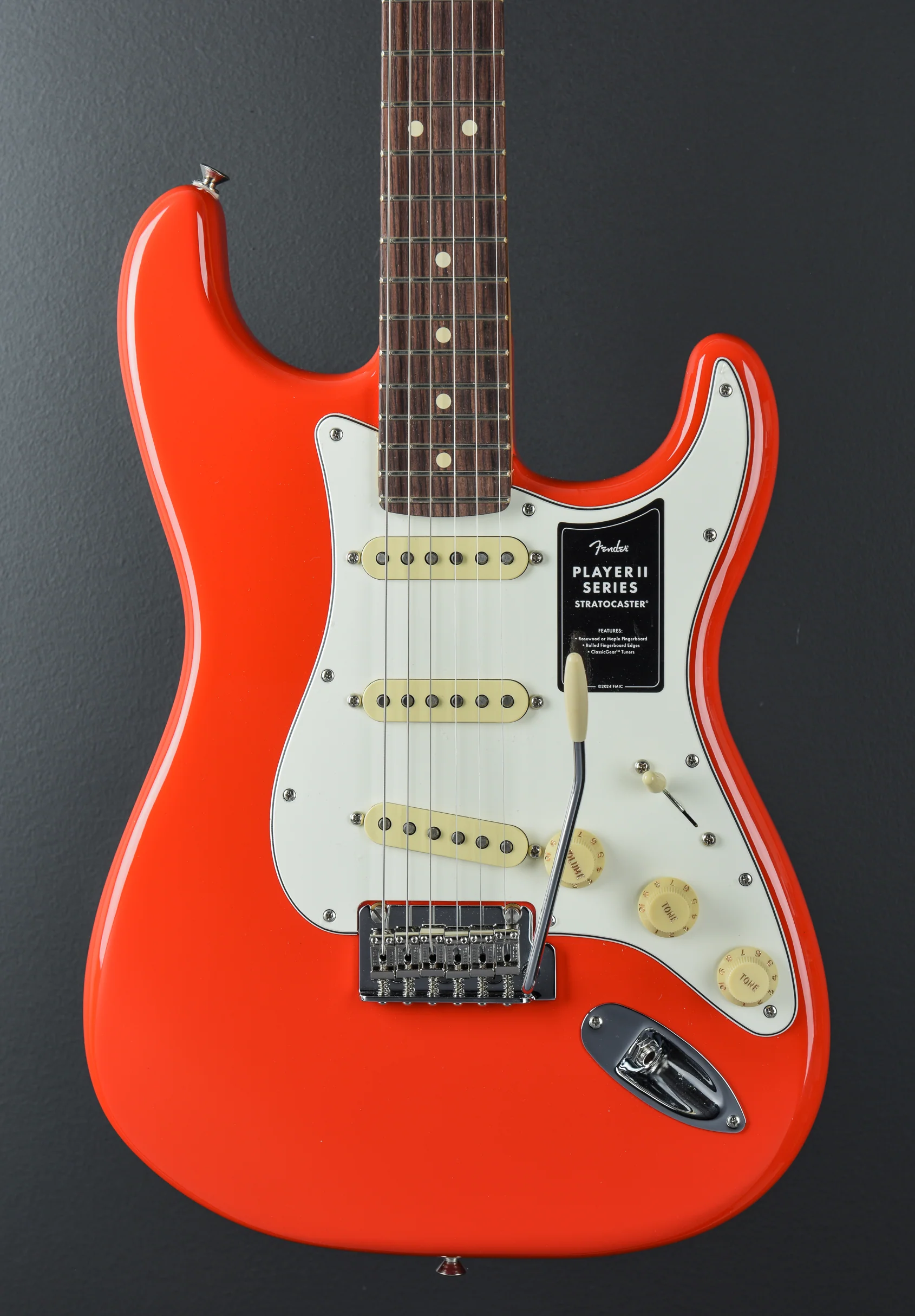 Player II Stratocaster - Coral Red w/Rosewood - Image 2