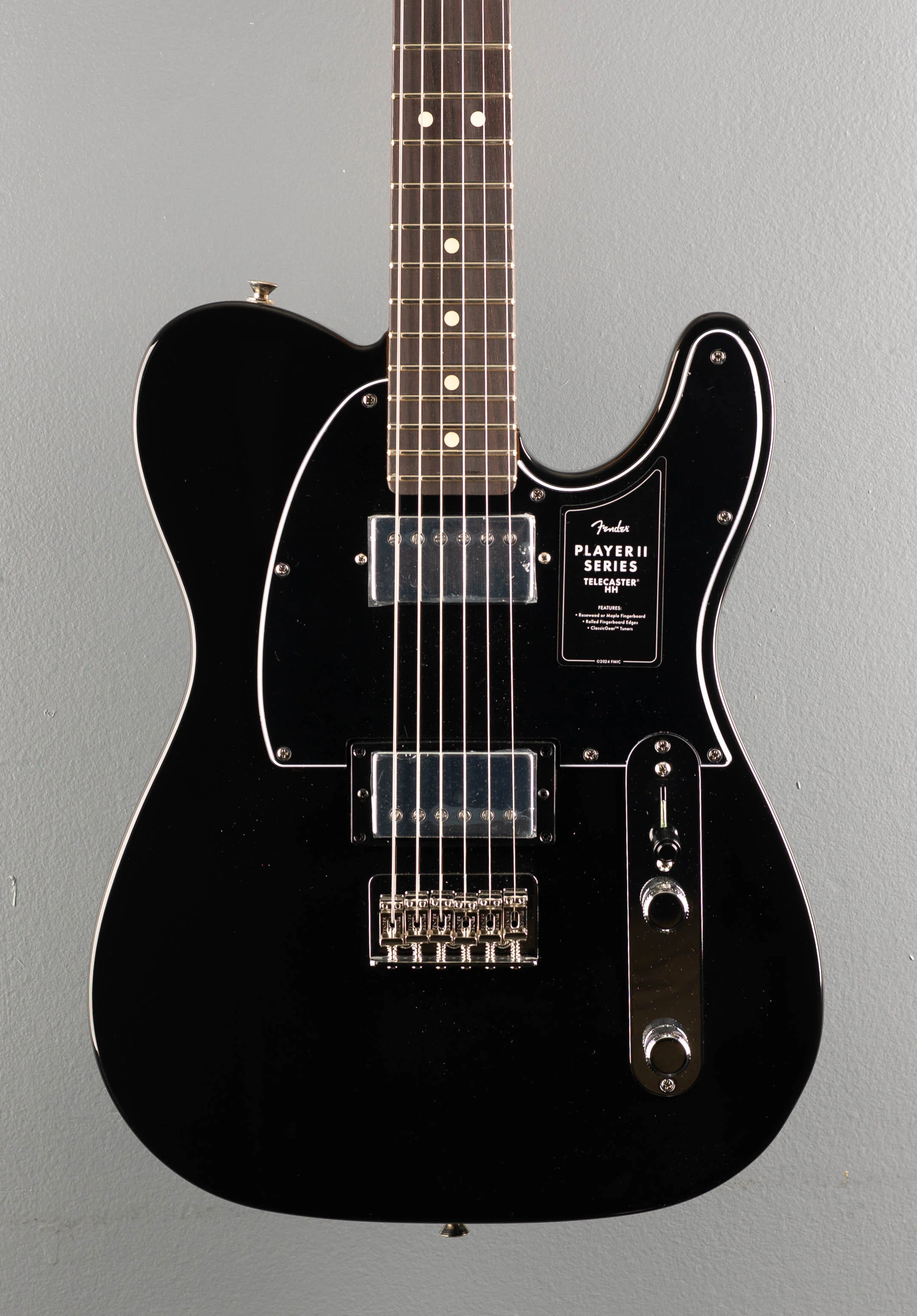 Player II Telecaster HH - Black w/Rosewood - Image 2