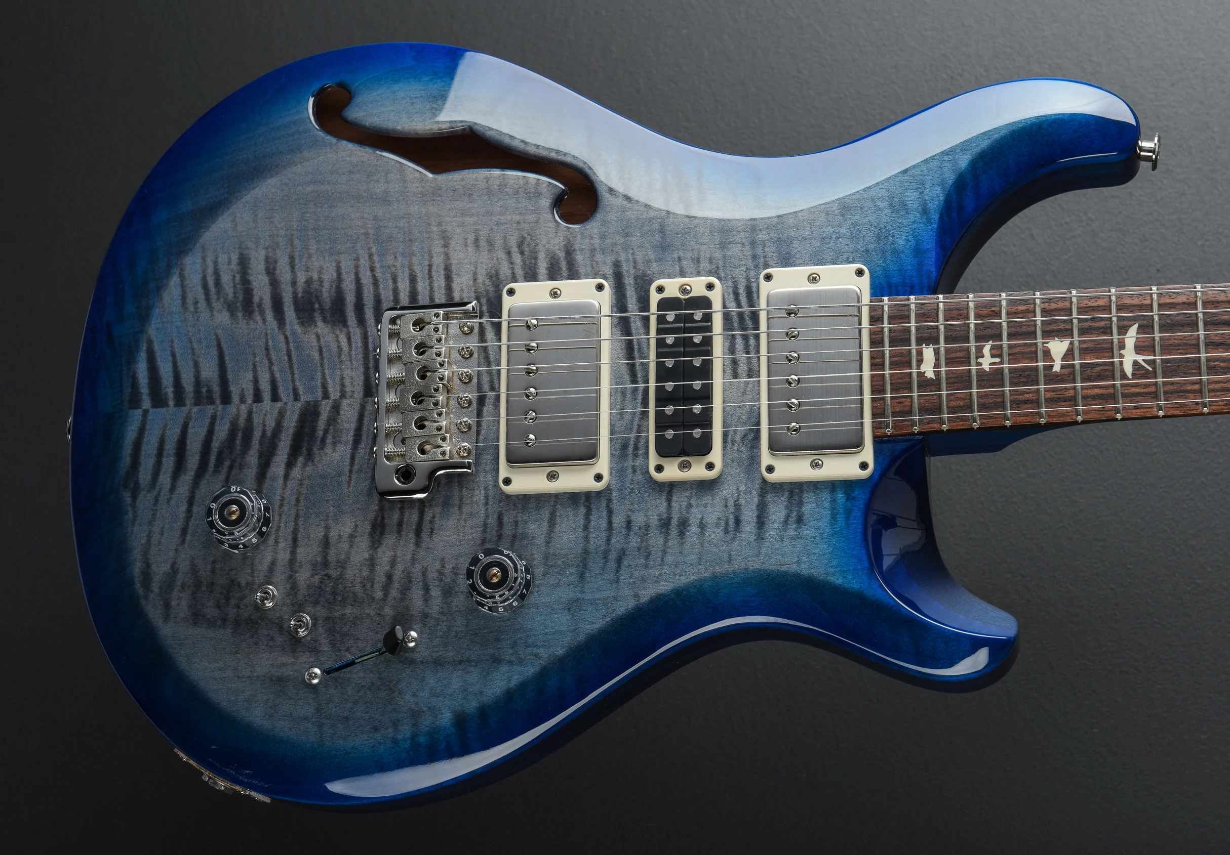 S2 Special Semi-Hollow - Faded Gray Black Blue Burst