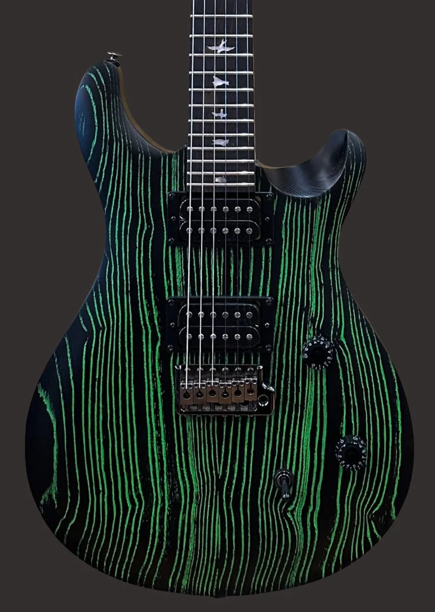SE Swamp Ash CE-24 Sandblasted Limited Edition - Sandblasted Green - Image 2