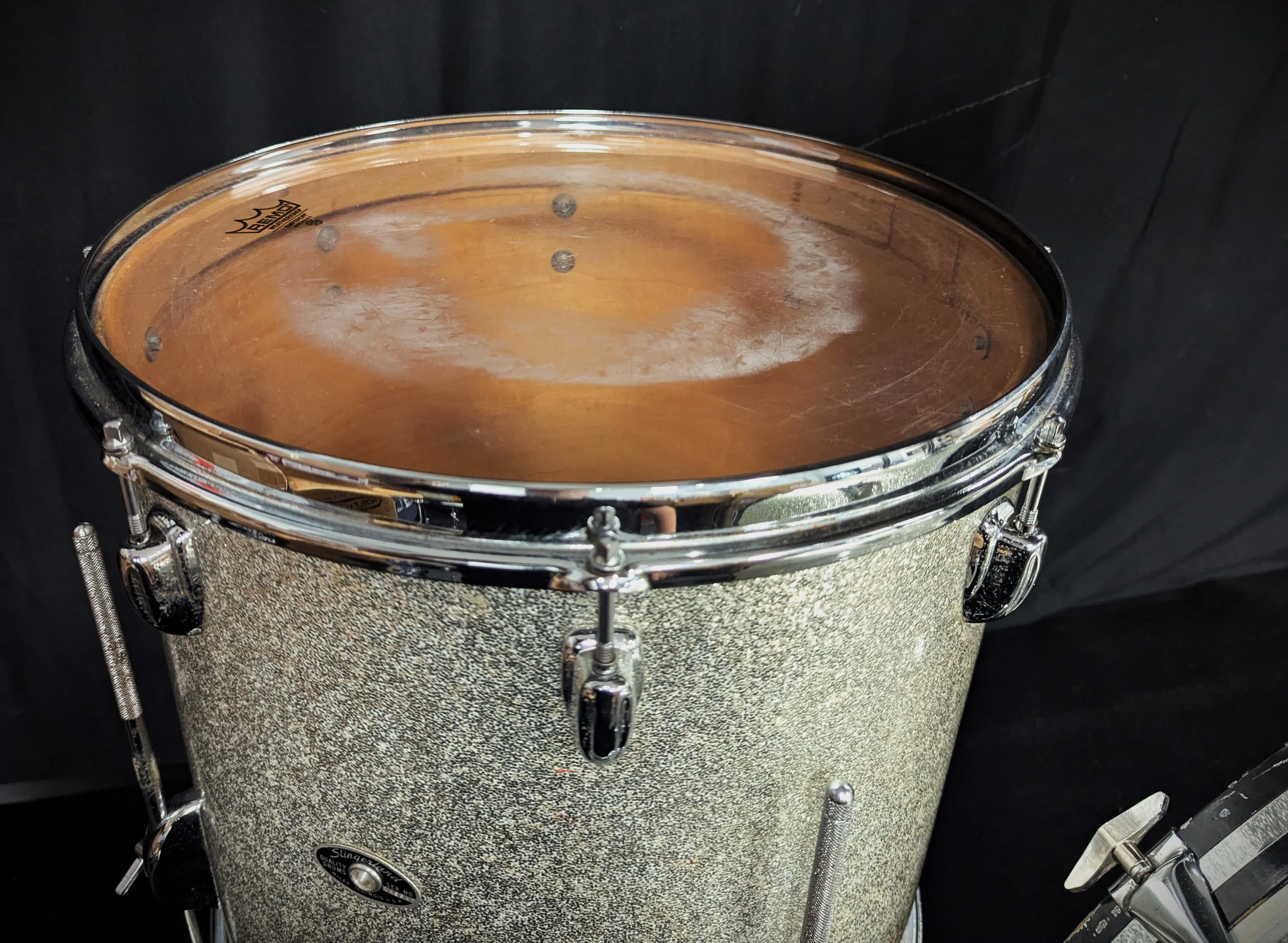 Silver Sparkle Concert Tom 4-Piece Shell Pack Vintage 60s - Image 11