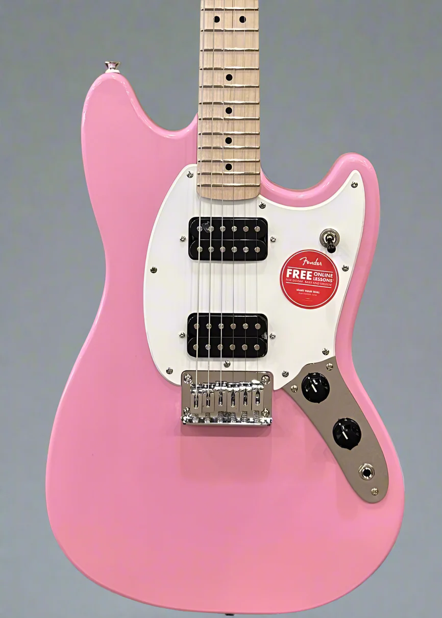 Sonic Mustang HH - Flash Pink w/Maple - Image 2