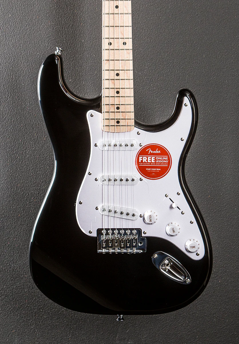 Sonic Stratocaster - Black w/Maple - Image 3