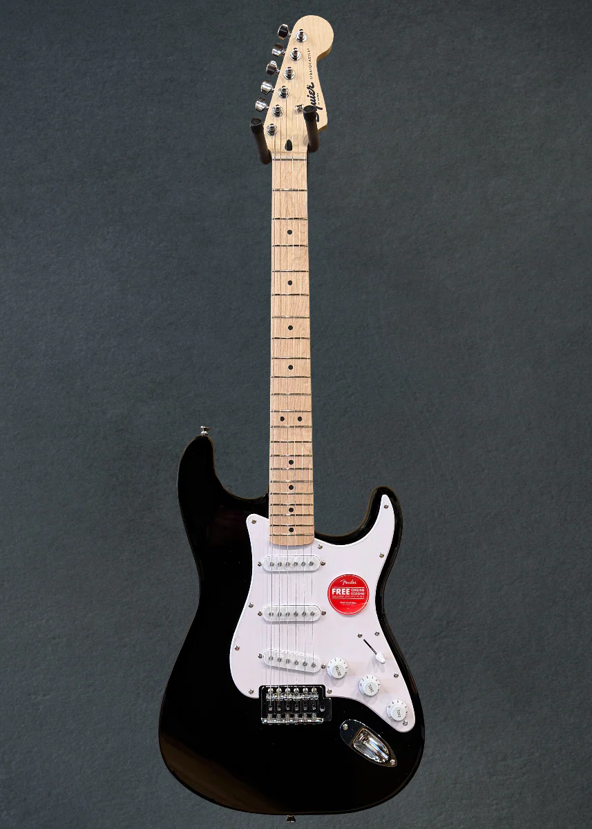 Sonic Stratocaster - Black w/Maple - Image 3