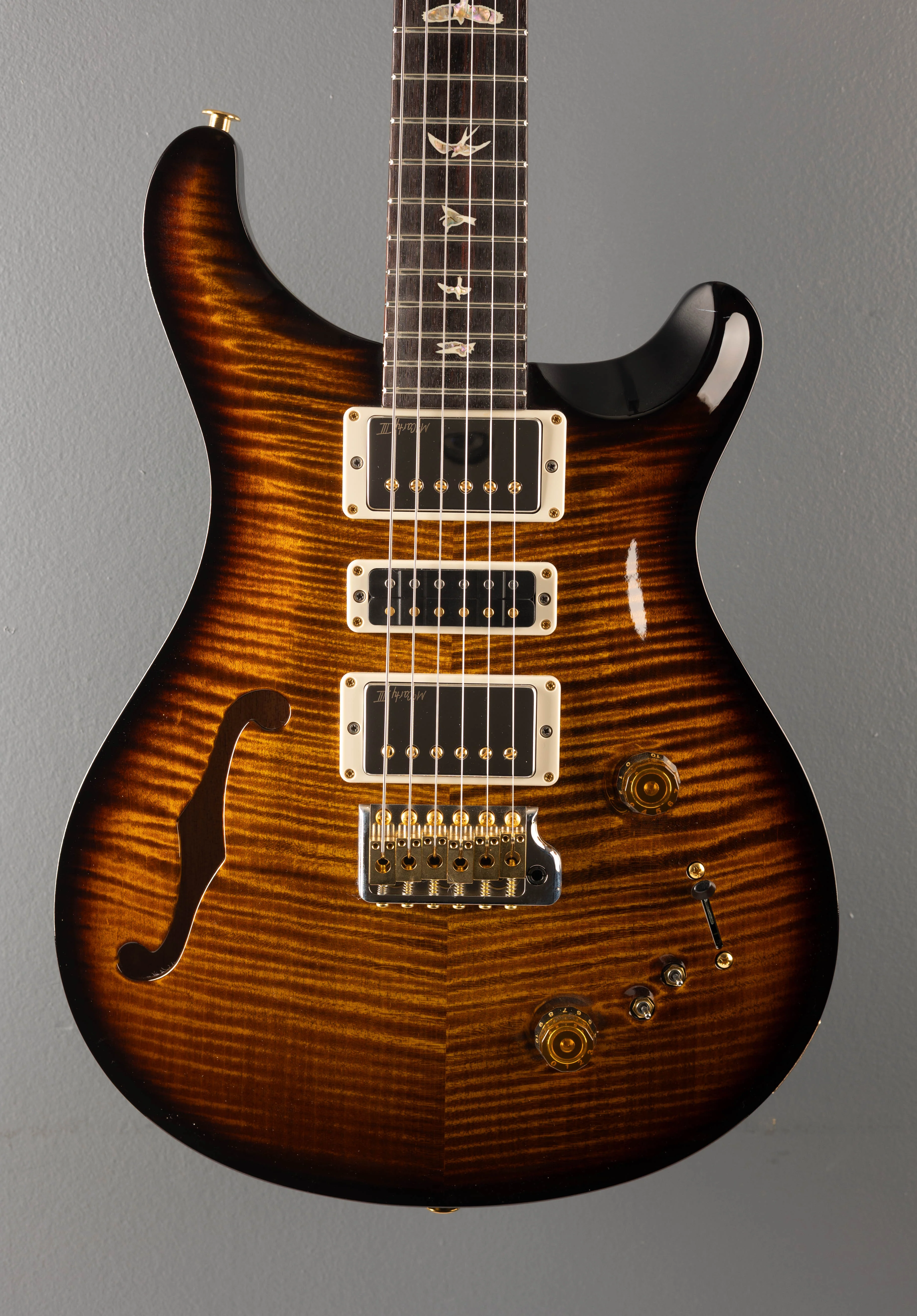 Special Semi-Hollow 10 Top - Black Gold Wraparound Burst - Image 2