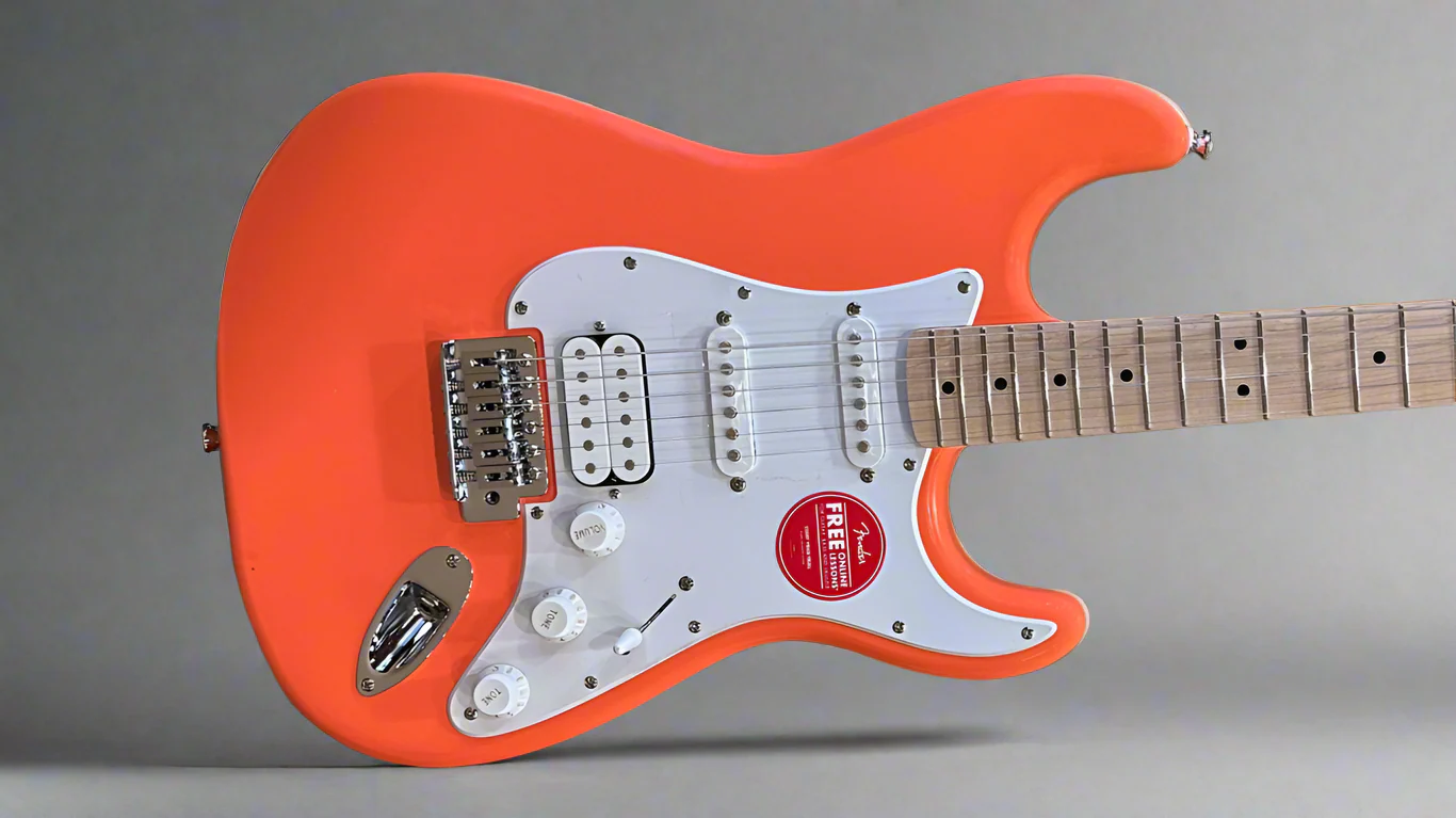 Squier SonicĀ® StratocasterĀ® HSS-Tahitian Coral
