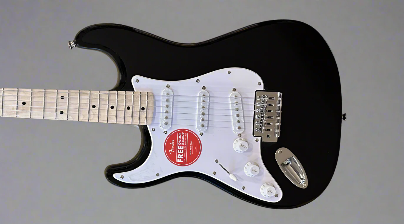 Sonic Stratocaster Left Hand - Black w/Maple