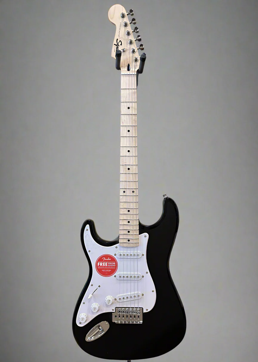 Sonic Stratocaster Left Hand - Black w/Maple - Image 3