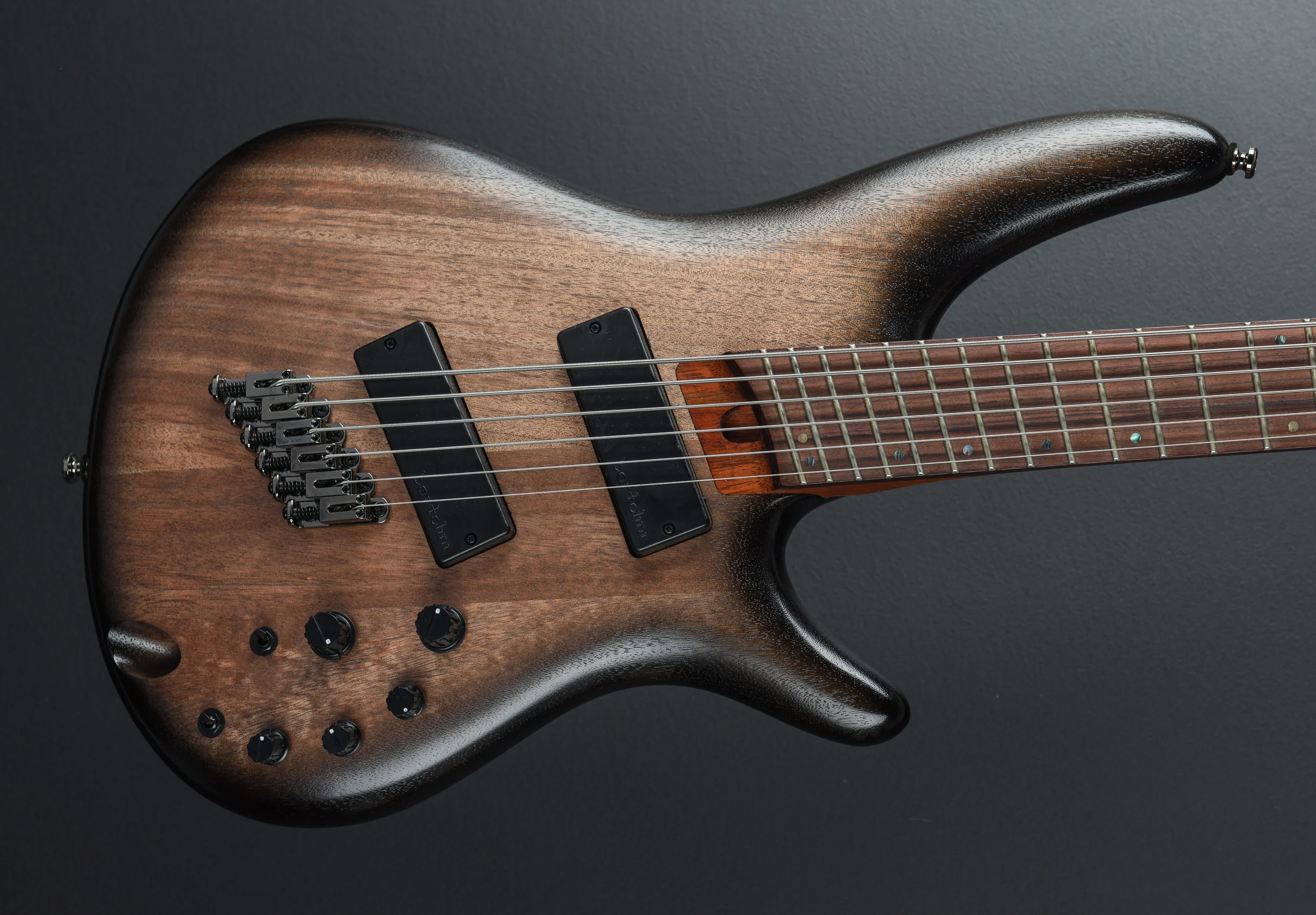 SRC6MS Bass - Black Stained Burst Low Gloss