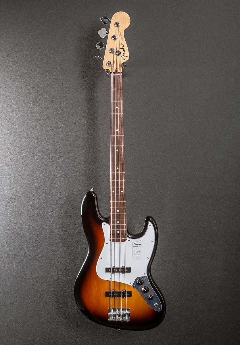 Standard Jazz Bass - 3 Color Sunburst w/Indian Laurel - Image 3