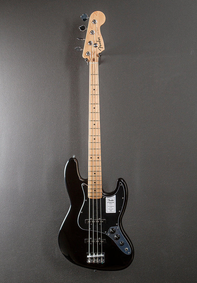 Standard Jazz Bass - Black w/Maple - Image 3
