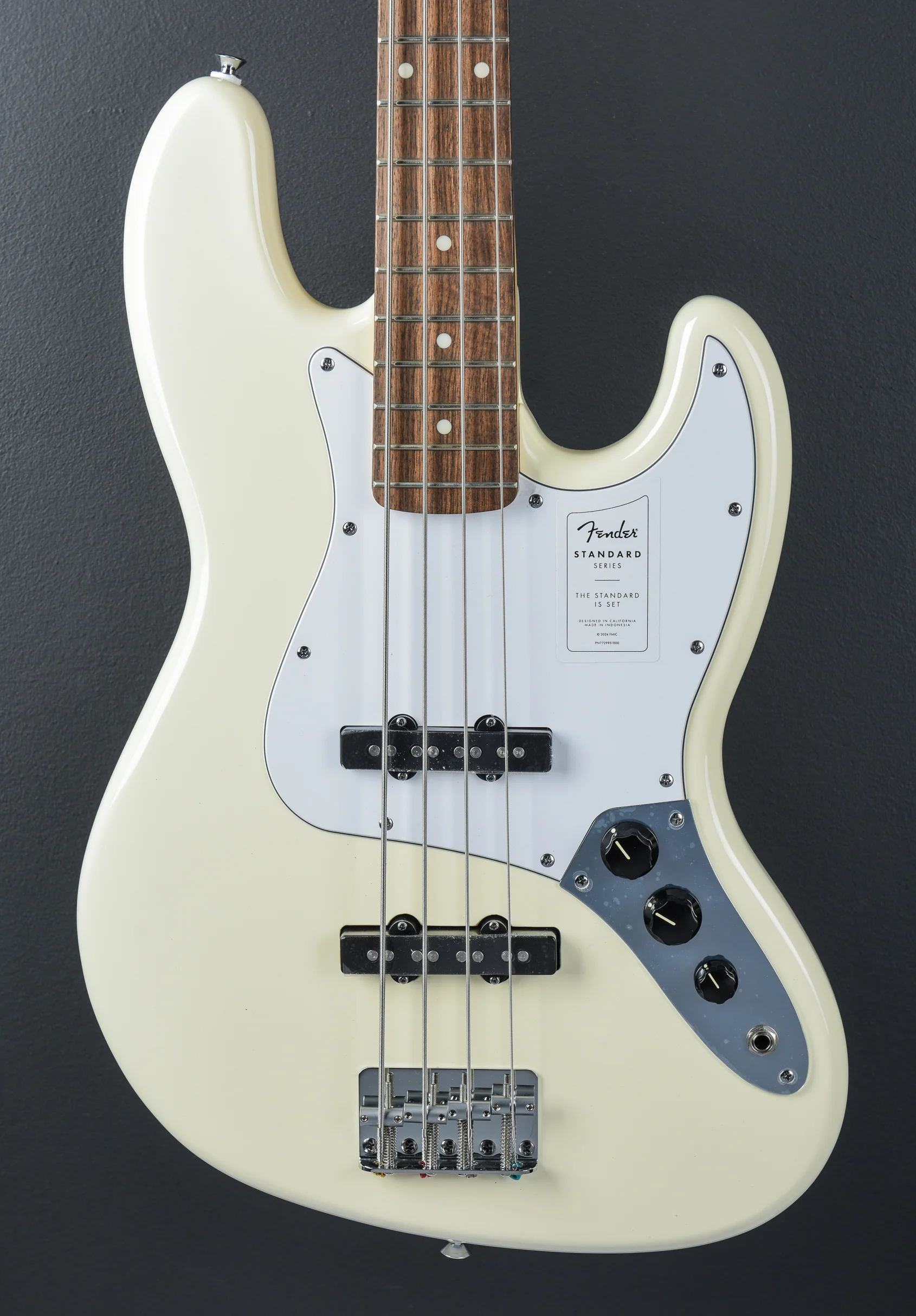 Standard Jazz Bass - Olympic White - Image 2