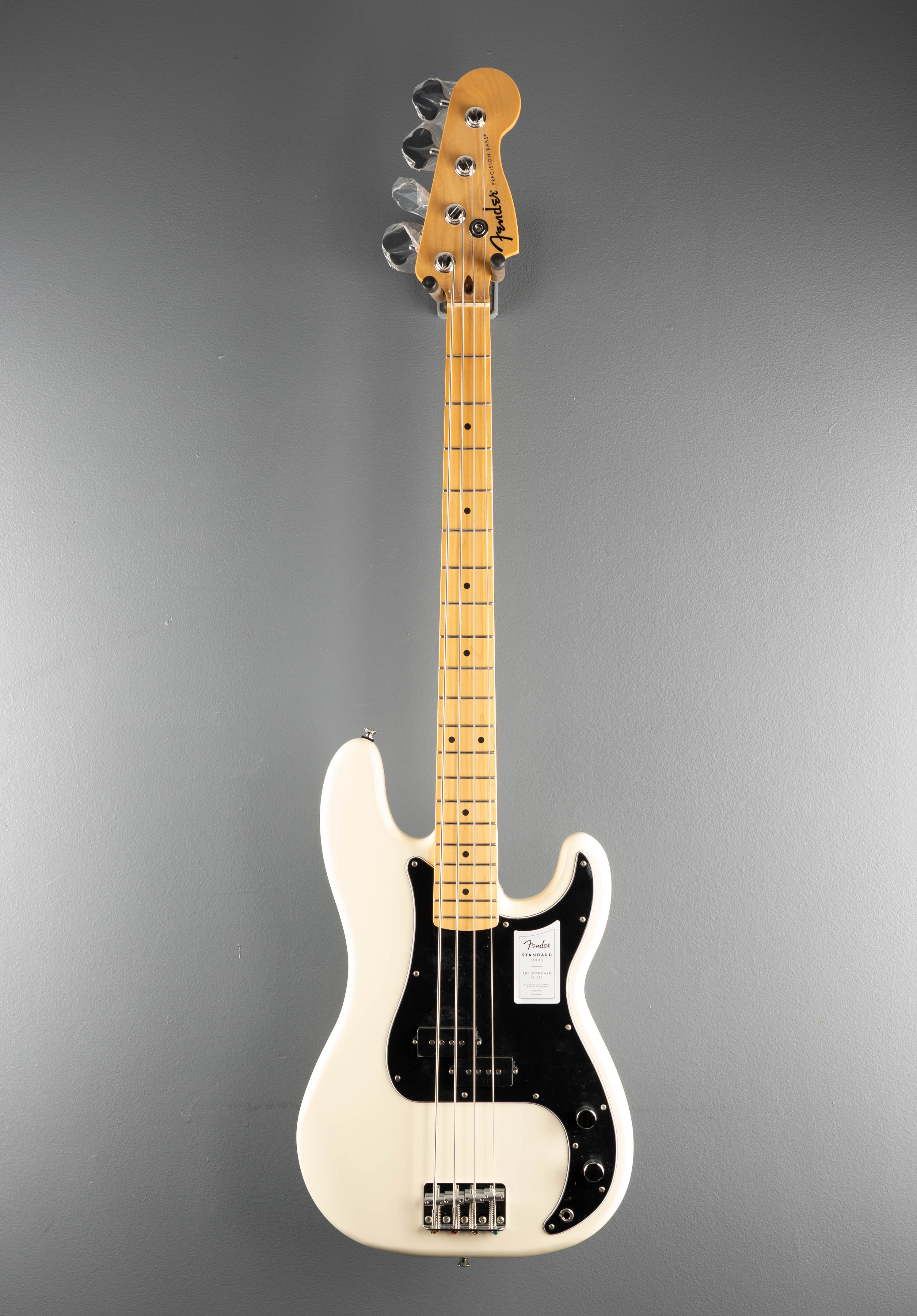 Standard Precision Bass - Olympic White w/Maple - Image 3