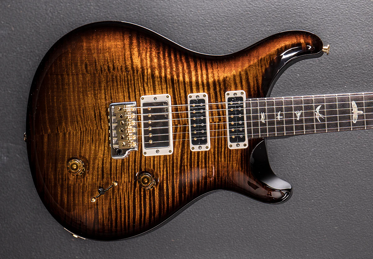Studio 10 Top - Black Gold Wraparound Burst