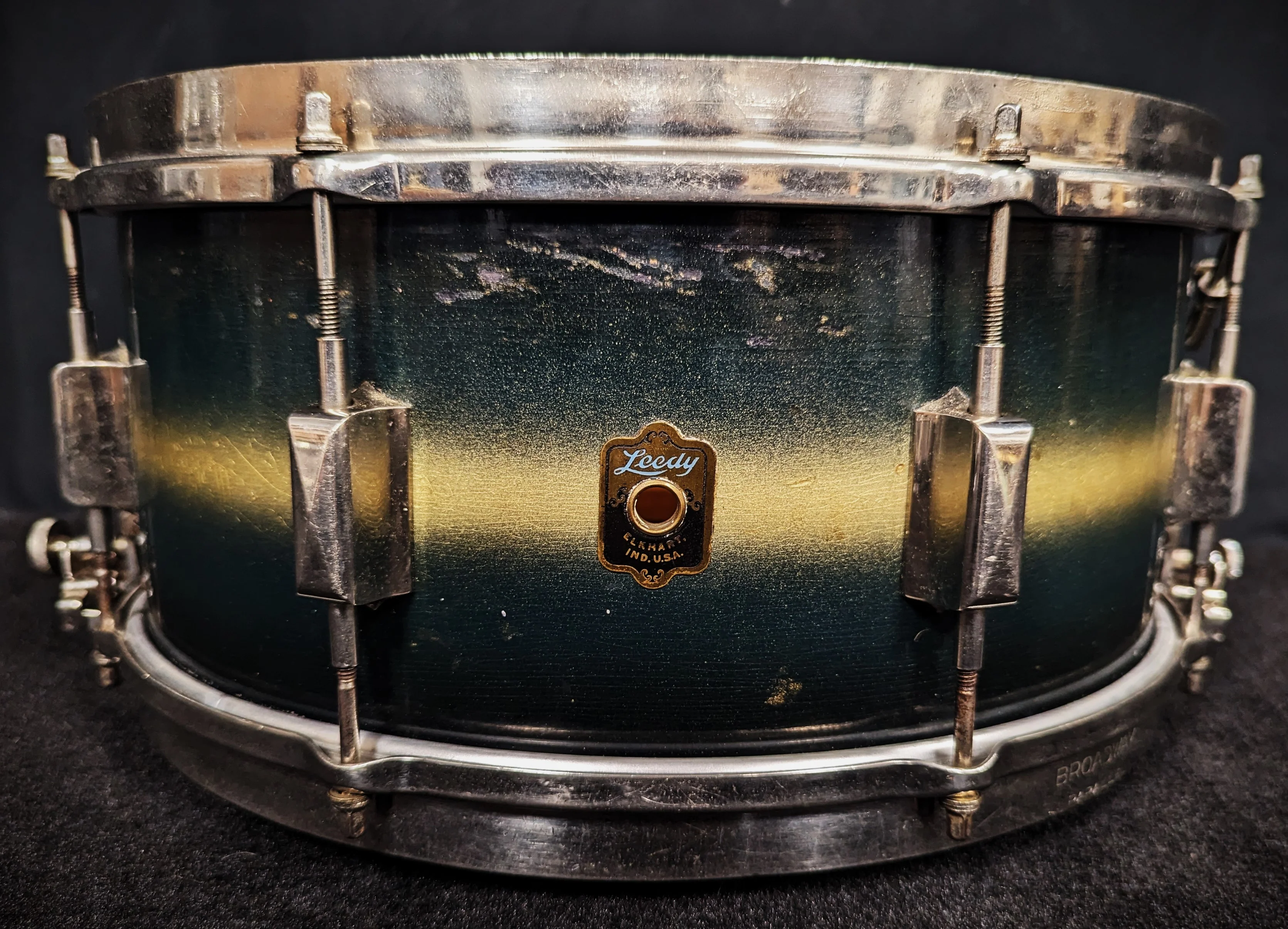 Vintage 1936 Broadway Parallel Snare - Image 4
