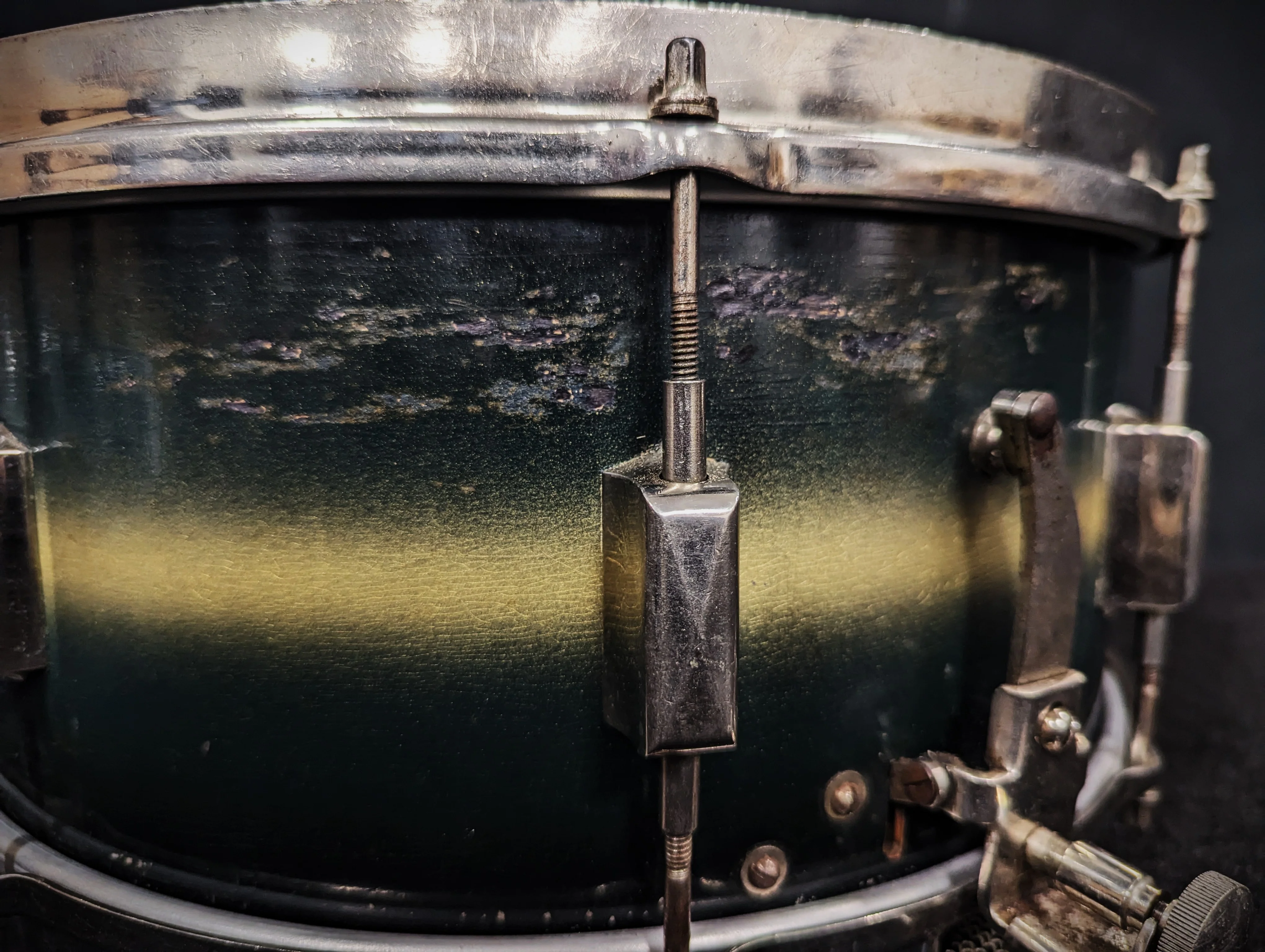 Vintage 1936 Broadway Parallel Snare - Image 9