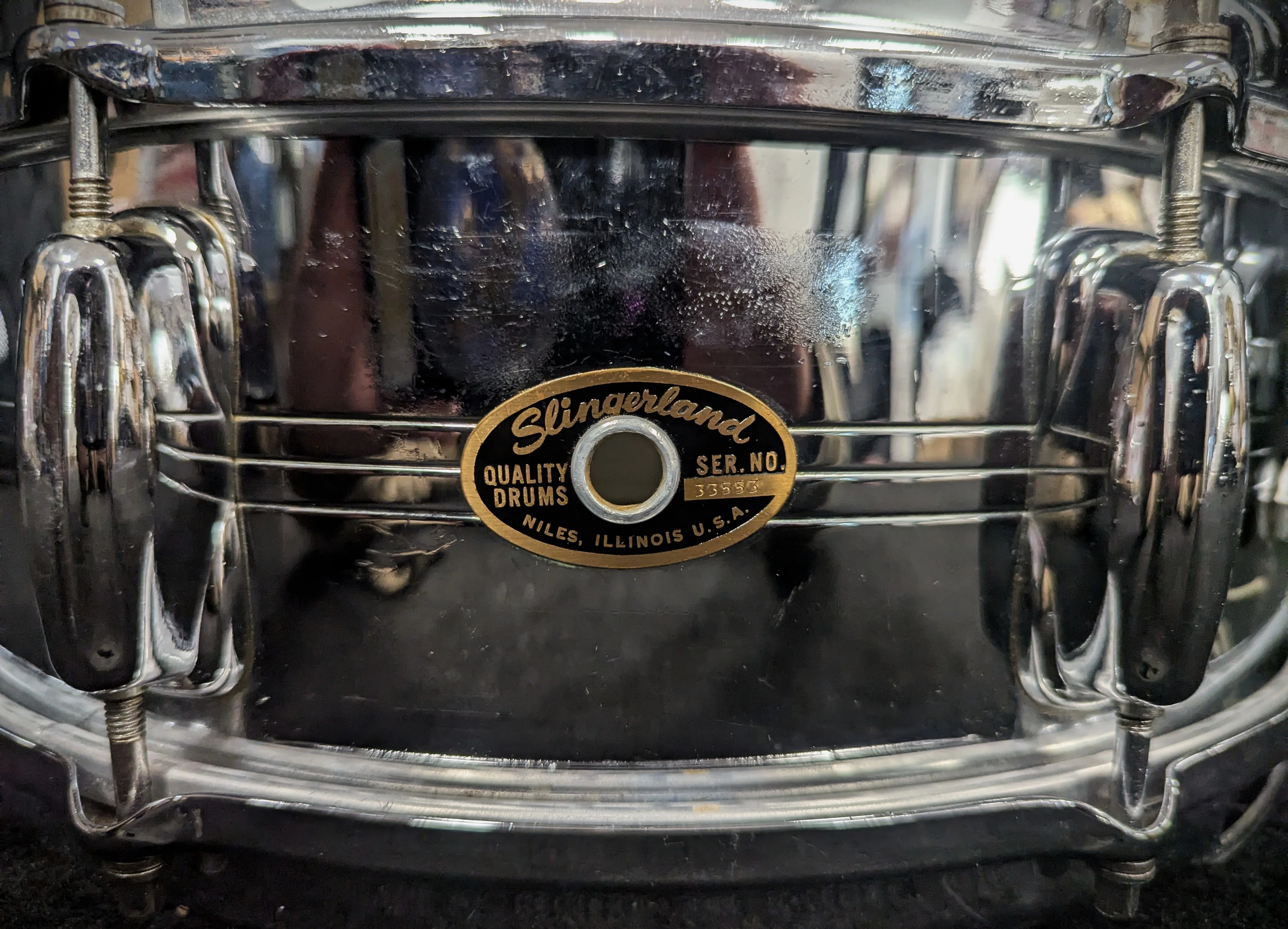 Vintage 1970s No. 130 Gene Krupa Sound King Snare - Image 2