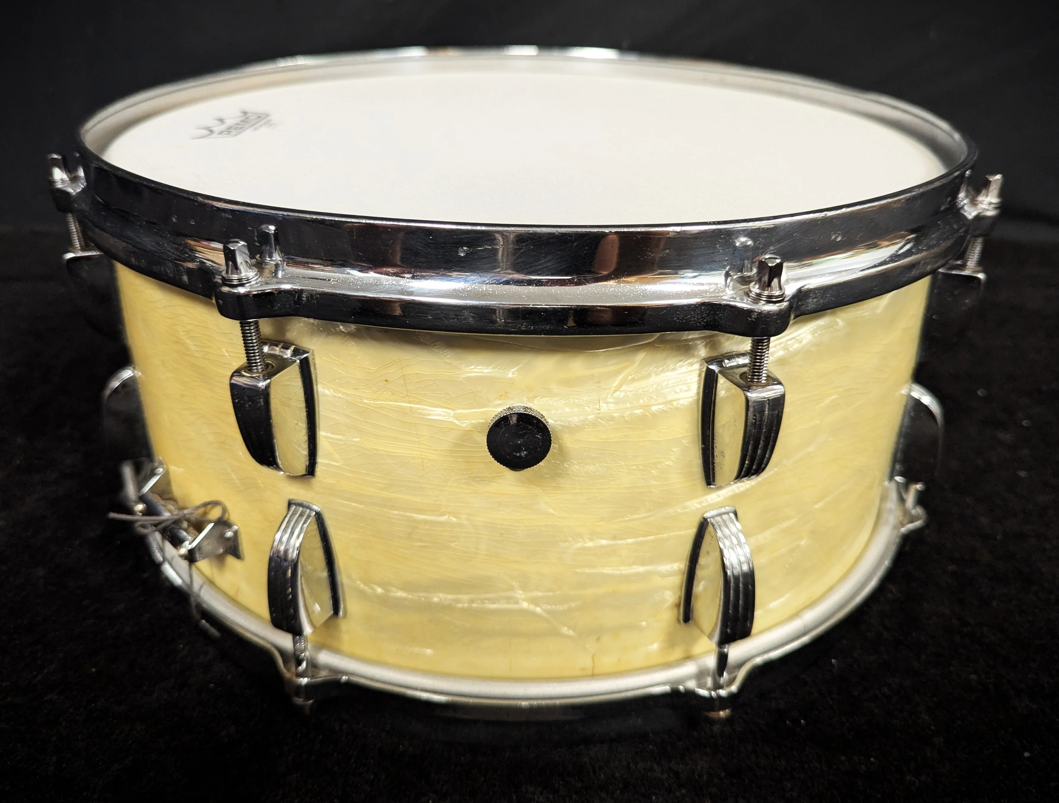 White Marine Pearl Player's Snare Vintage 1960s - Image 6